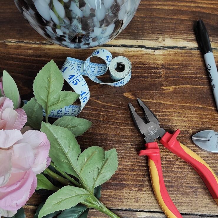 How to cut faux flower stems