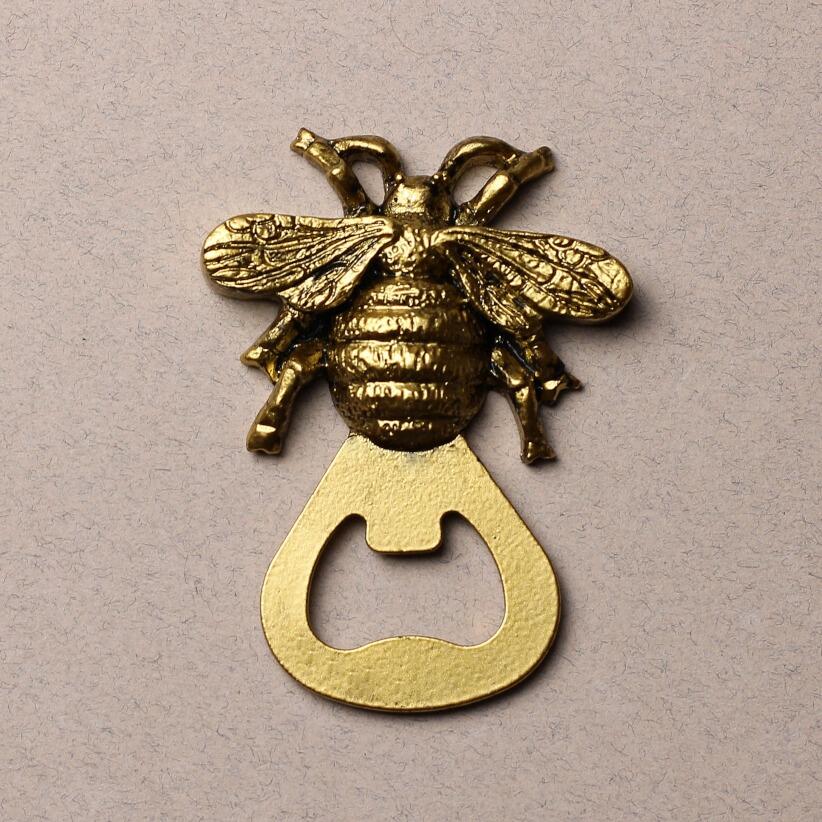 Gold bee bottle opener