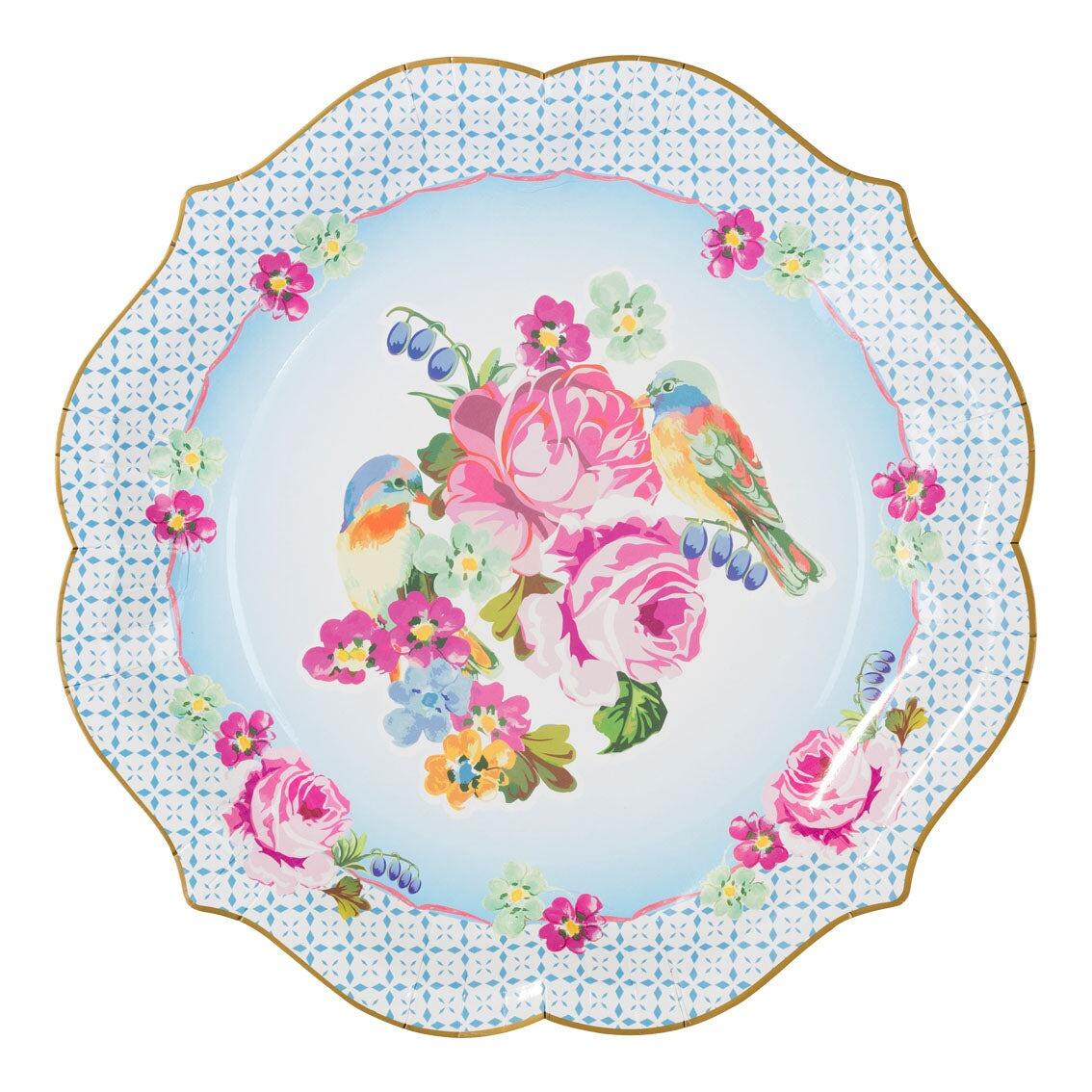 Disposable truly scrumptious serving party plate blue