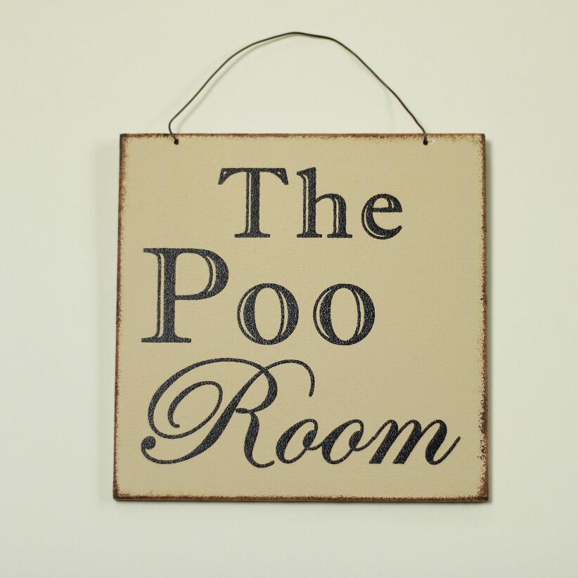 funny bathroom poo room sign