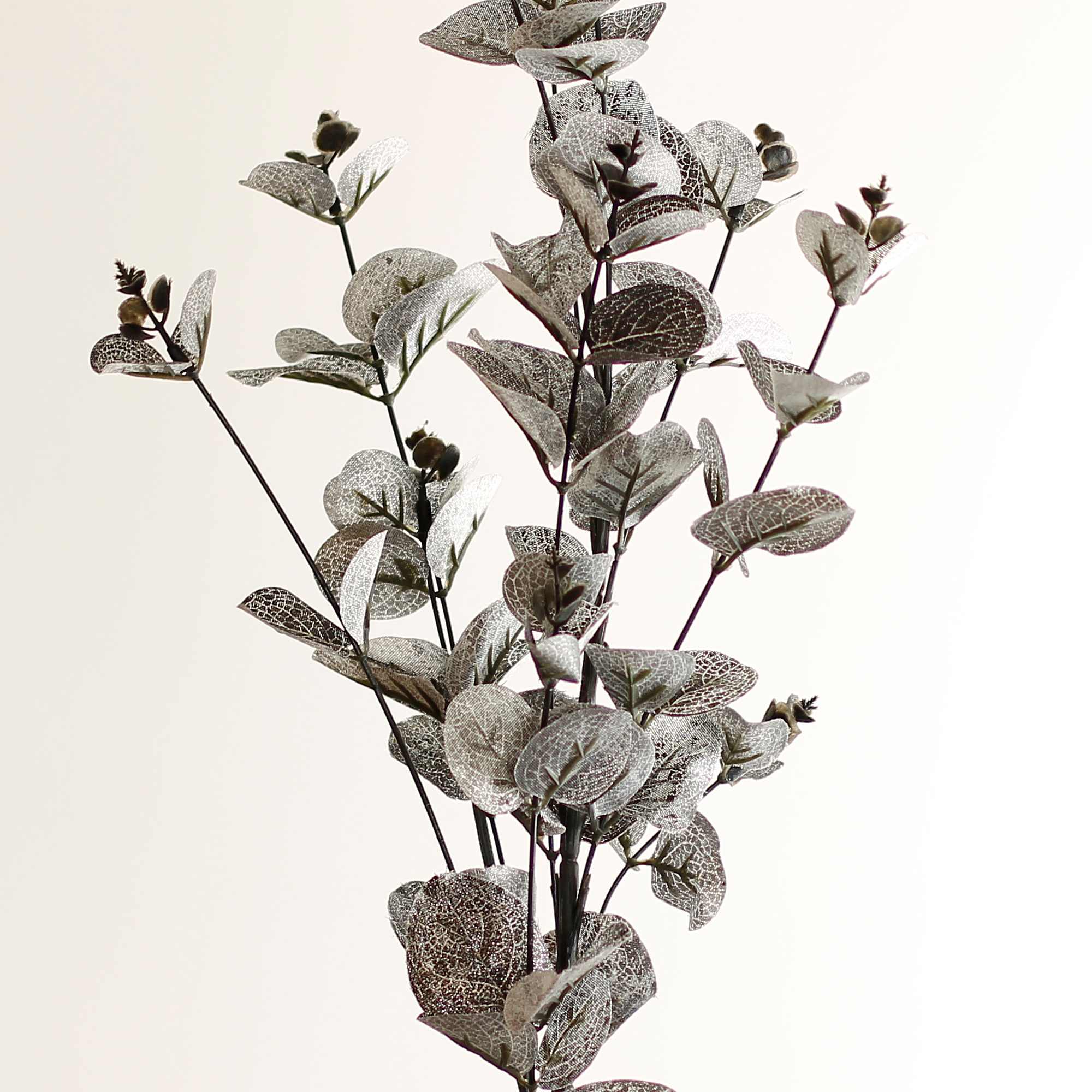 Seasonal artificial  eucalyptus stem for spooky Halloween and winter holiday displays