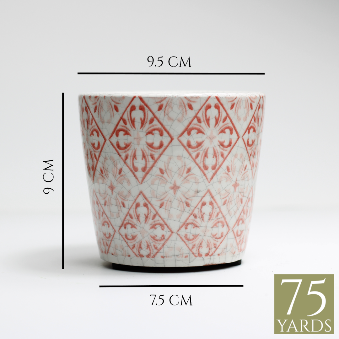 rustic glazed pot size guide