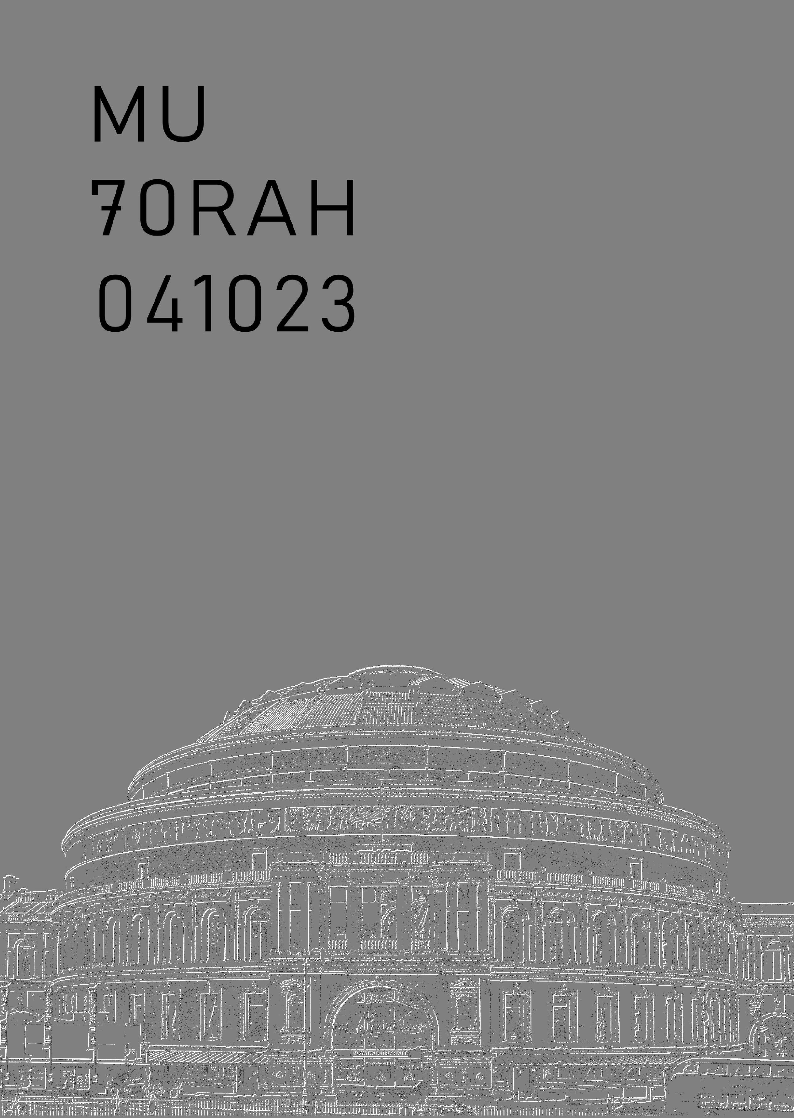 Royal Albert Hall commemorative program