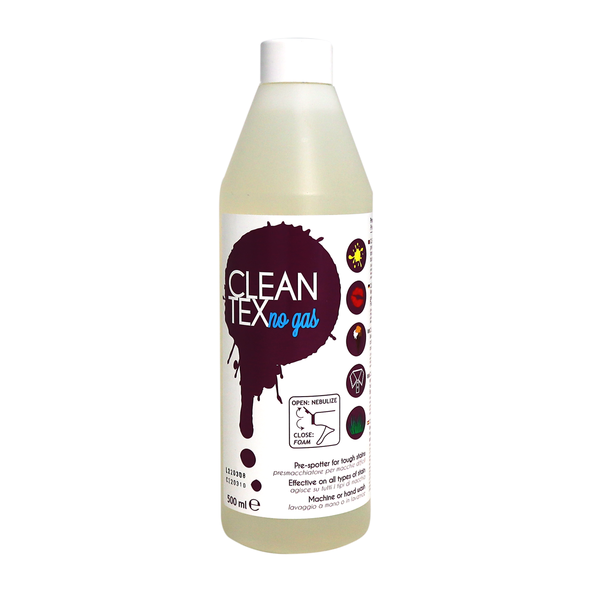 Image of our 500ml cleantex stain remover bottle.
