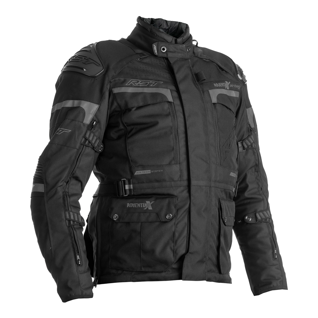 RST 2972 AdventureX Textile CE In&motion Airbag Motorcycle Jacket Black