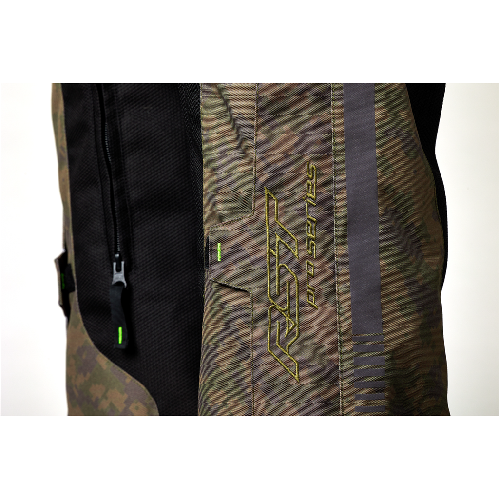RST Ranger Motorcycle Trousers Pro Series Textile Waterproof Camo Green 3163