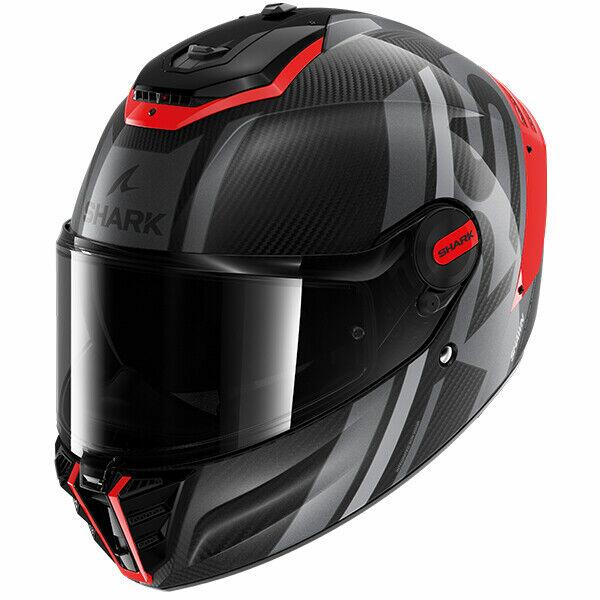 Shark Spartan RS Shawn Carbon Fibre Motorcycle Helmet Gloss 22-06 DOS ...