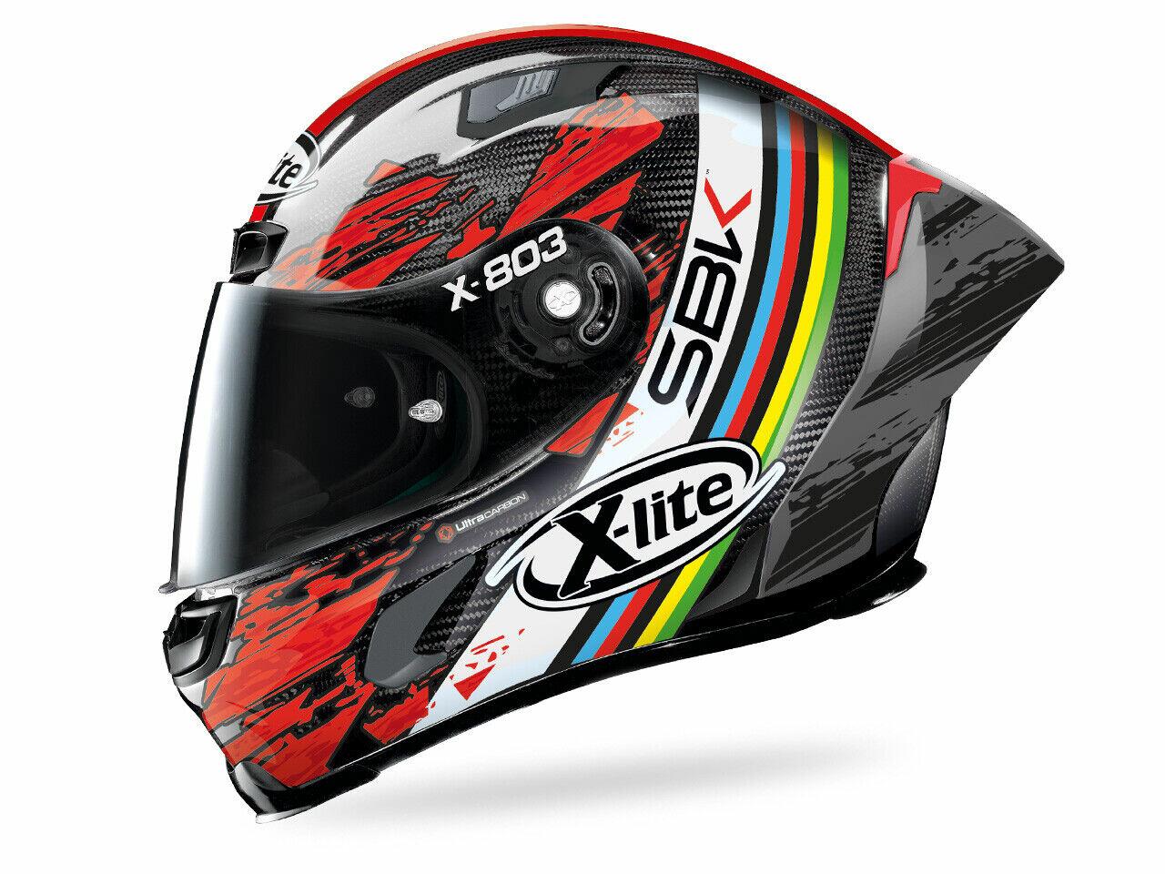 X Lite X 803 RS WORLD SUPERBIKE SBK 068 Motorcycle Race Helmet DARK VISOR Medium