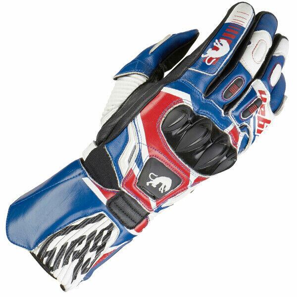 Furygan Fit-R2 Motorcycle Motorbike Gloves Race Spec UK Red White Blue Sale