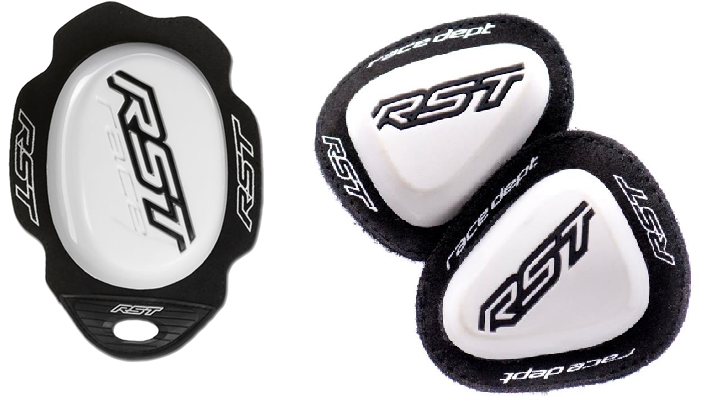 RST F13K Knee Slider For Motorcycle Riding - TPU Puller Style In Pink