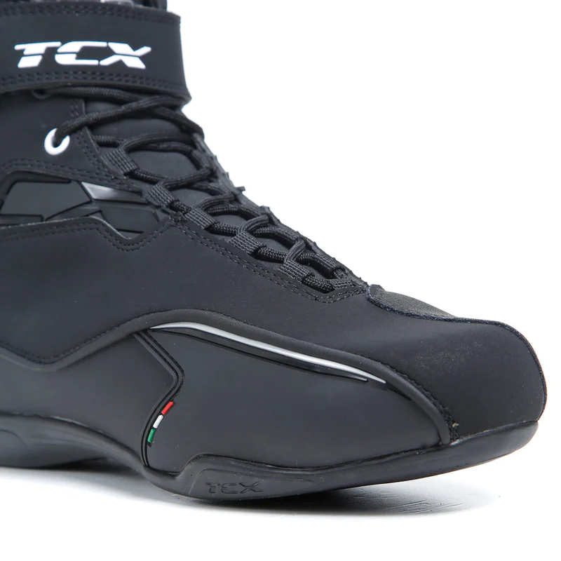 TCX Short Motorcycle Boots Waterproof Zeta T-Dry 10K CE Approved D30 Black