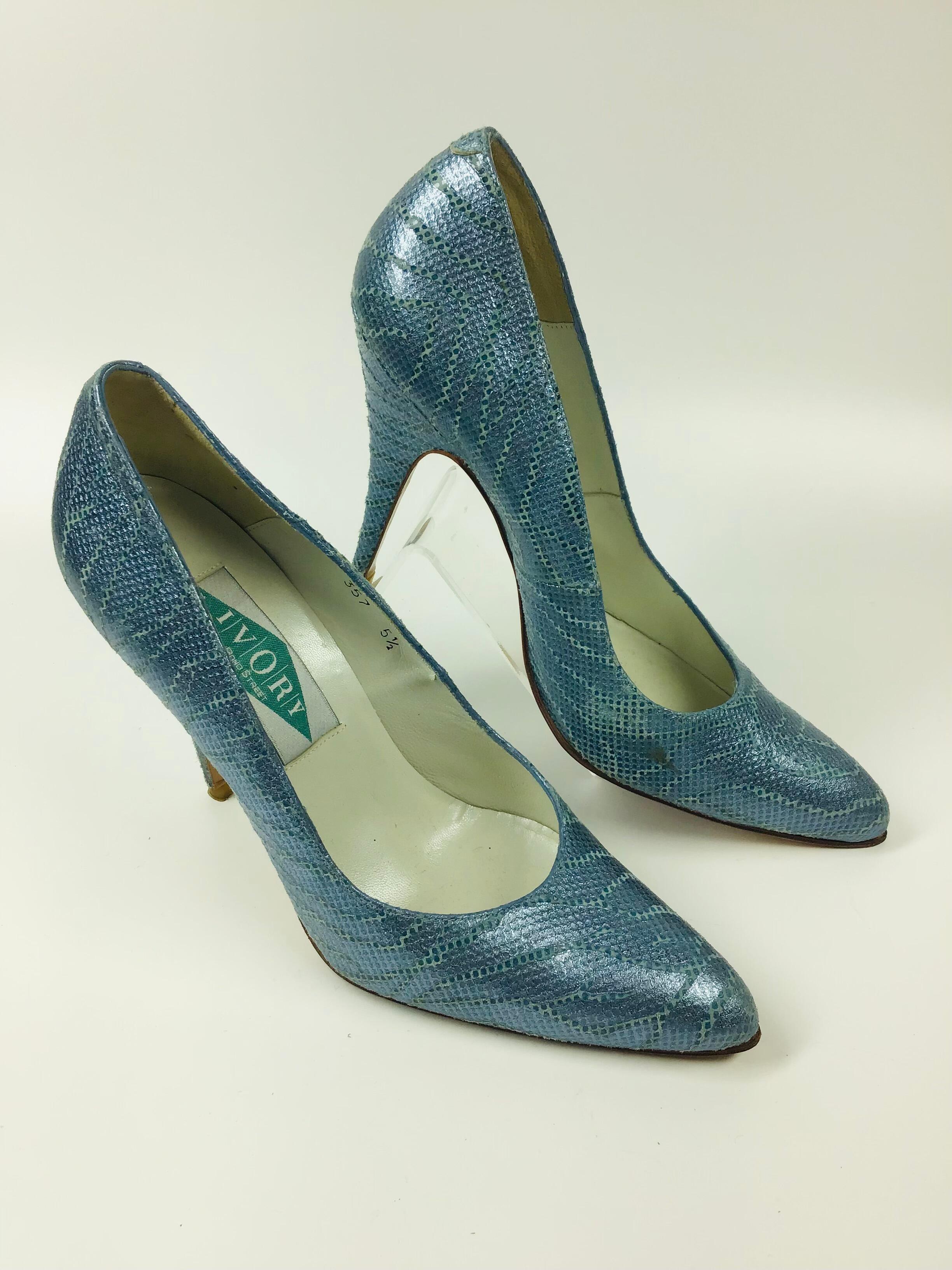 Blue heeled shoes uk deals