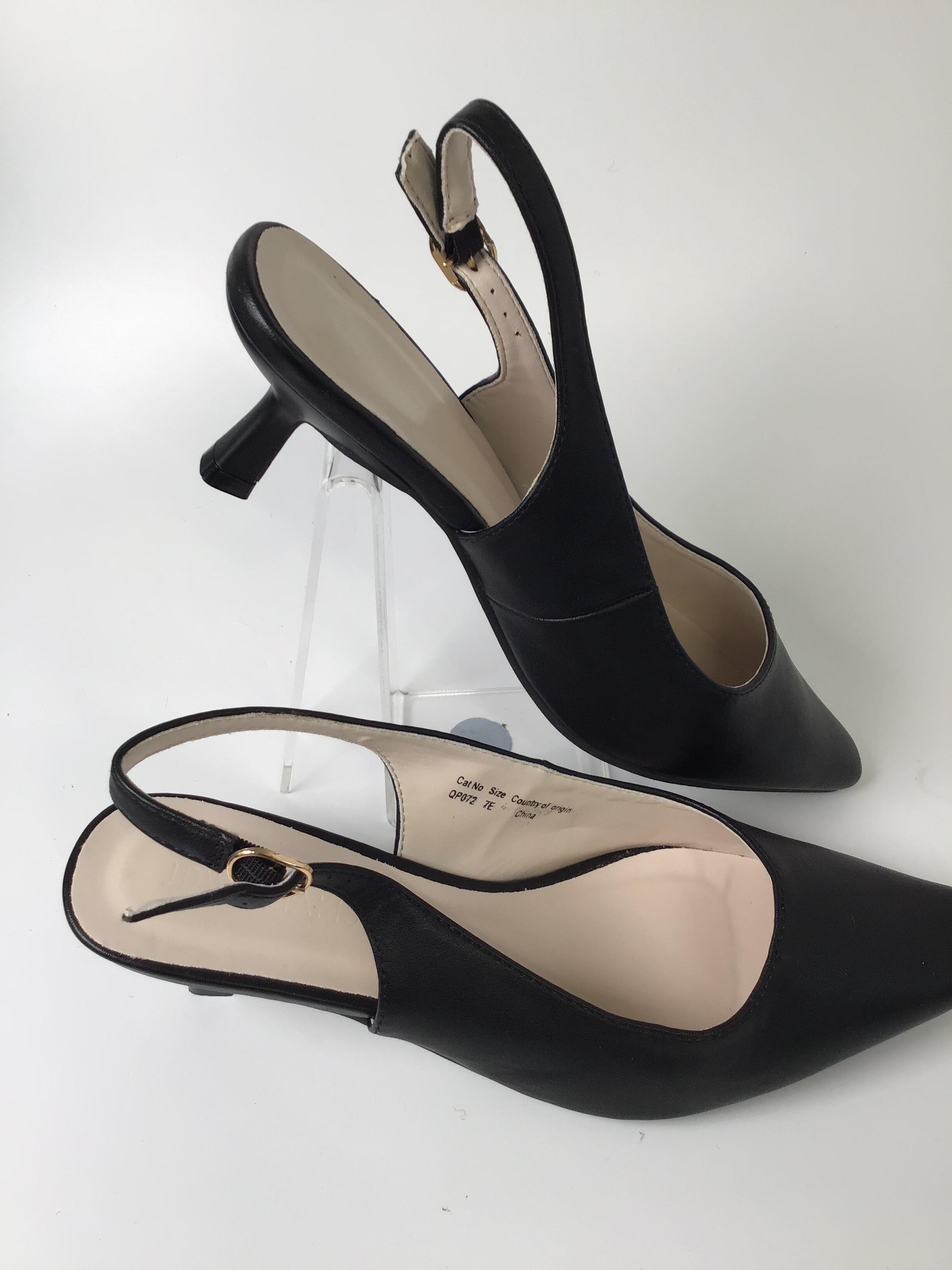 Black leather heels uk 2025