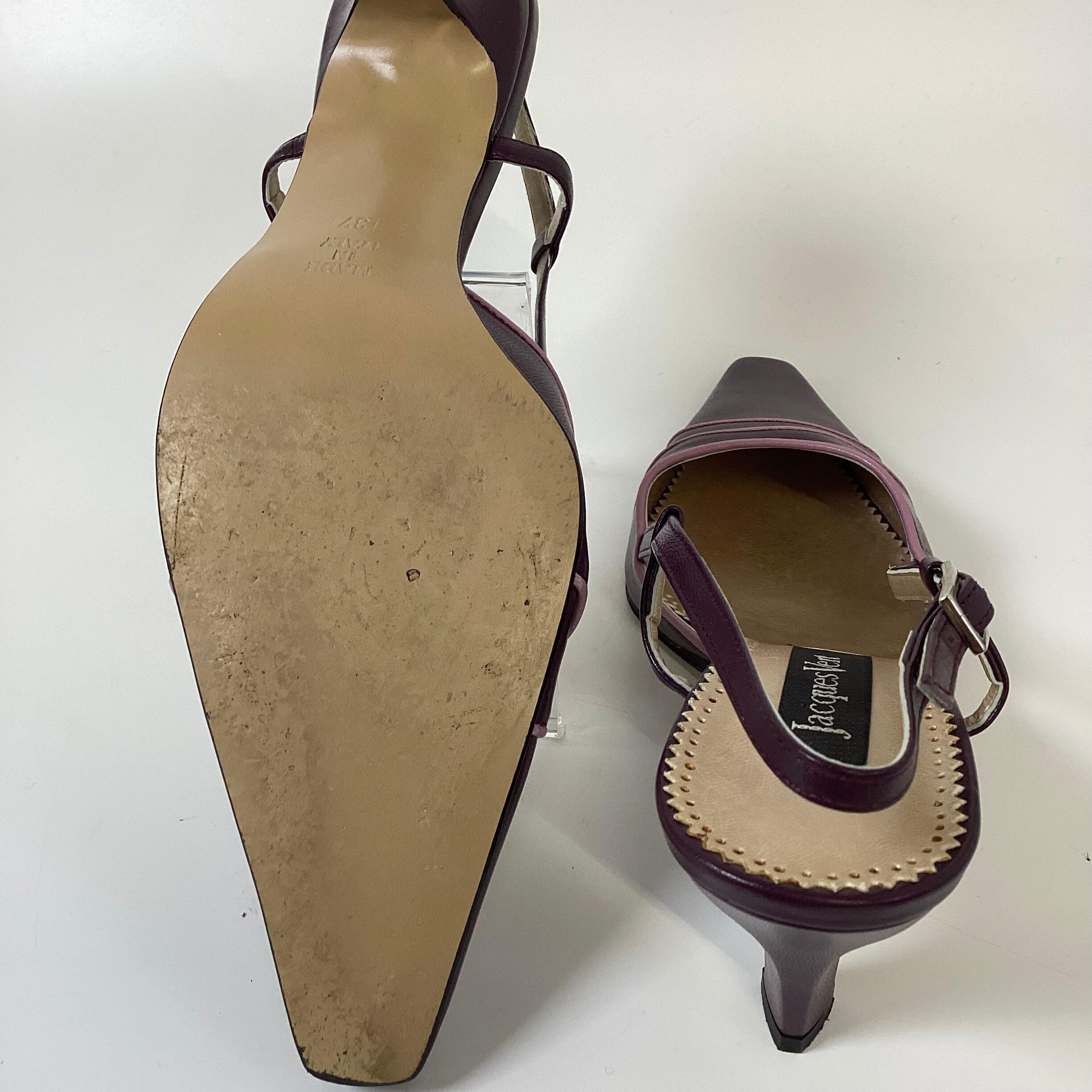 Jacques Vert Purple Leather Heels sole