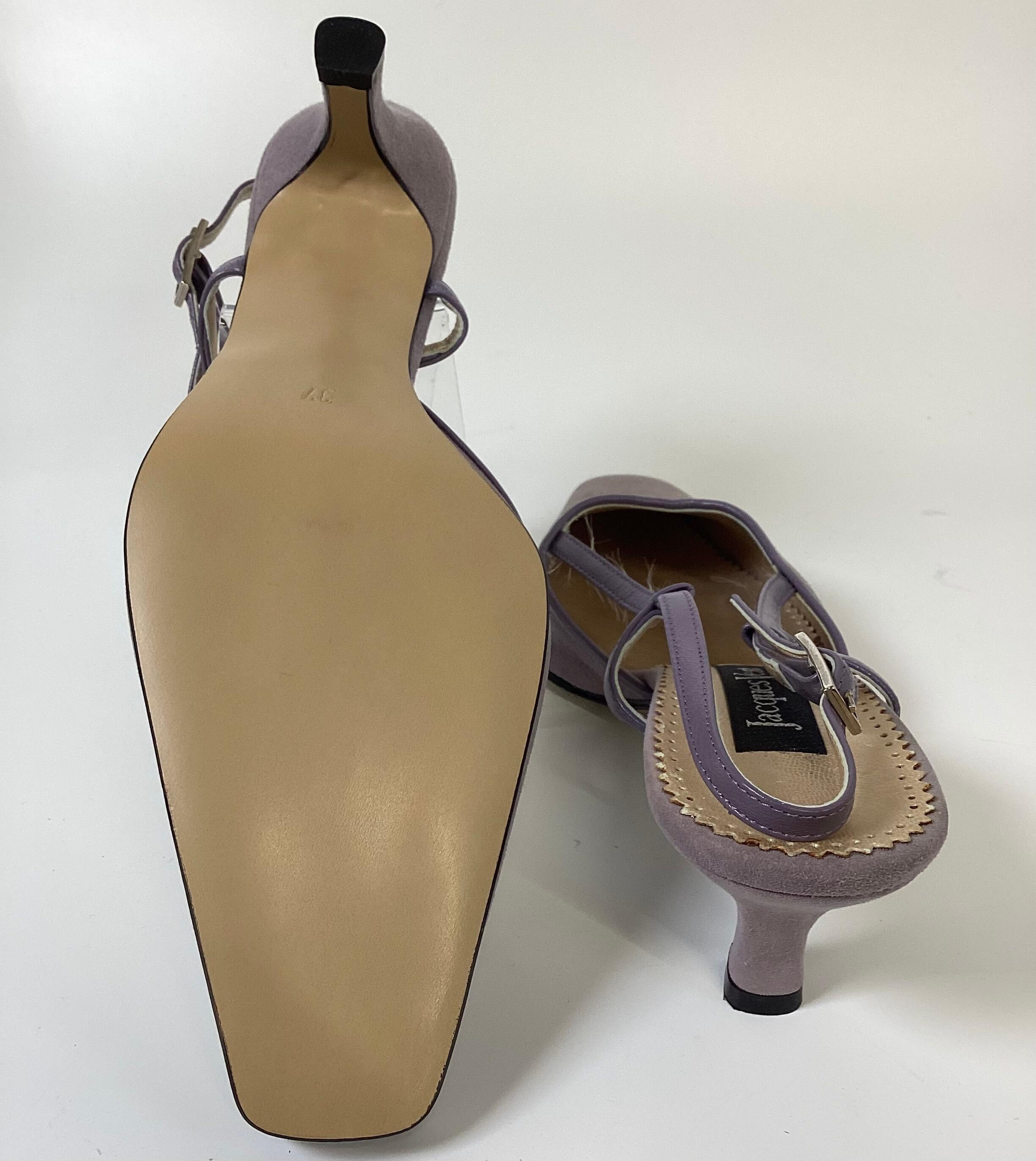 Jacques Vert Mauve Suede Heels sole