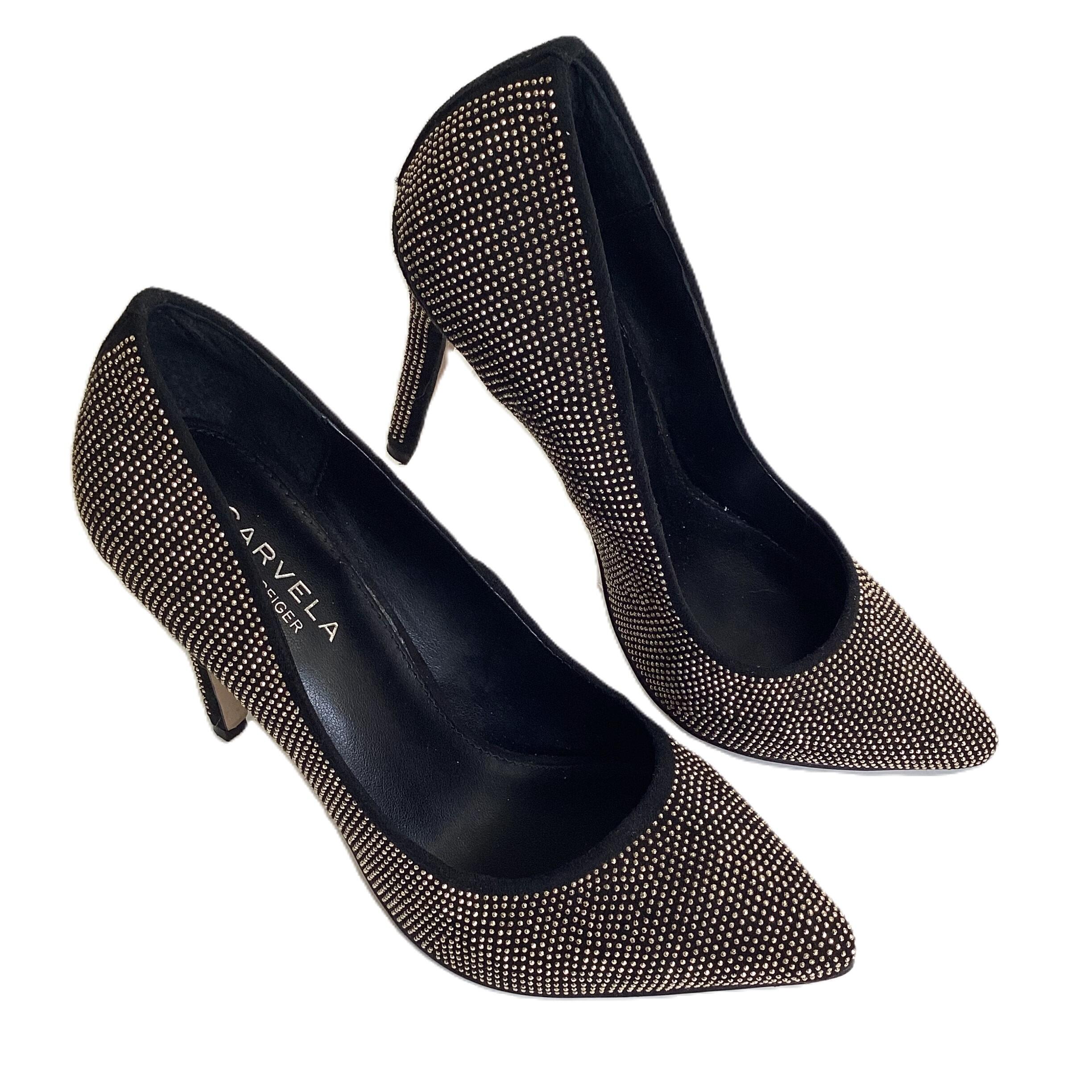 Carvela Kurt Geiger Black Diamante Grandiose Pointed Courts UK 3.5 Boxed