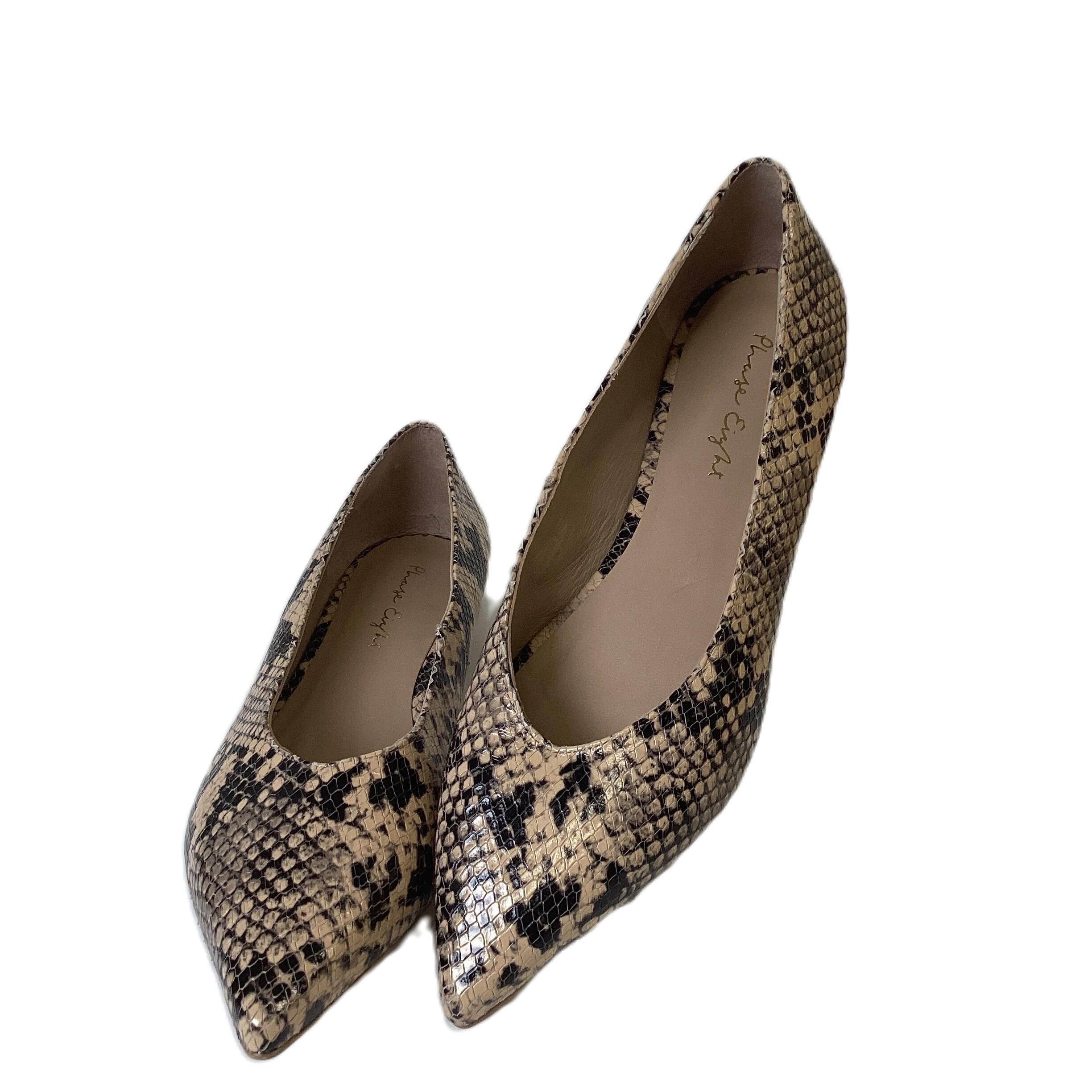 Snake print pointed flats store