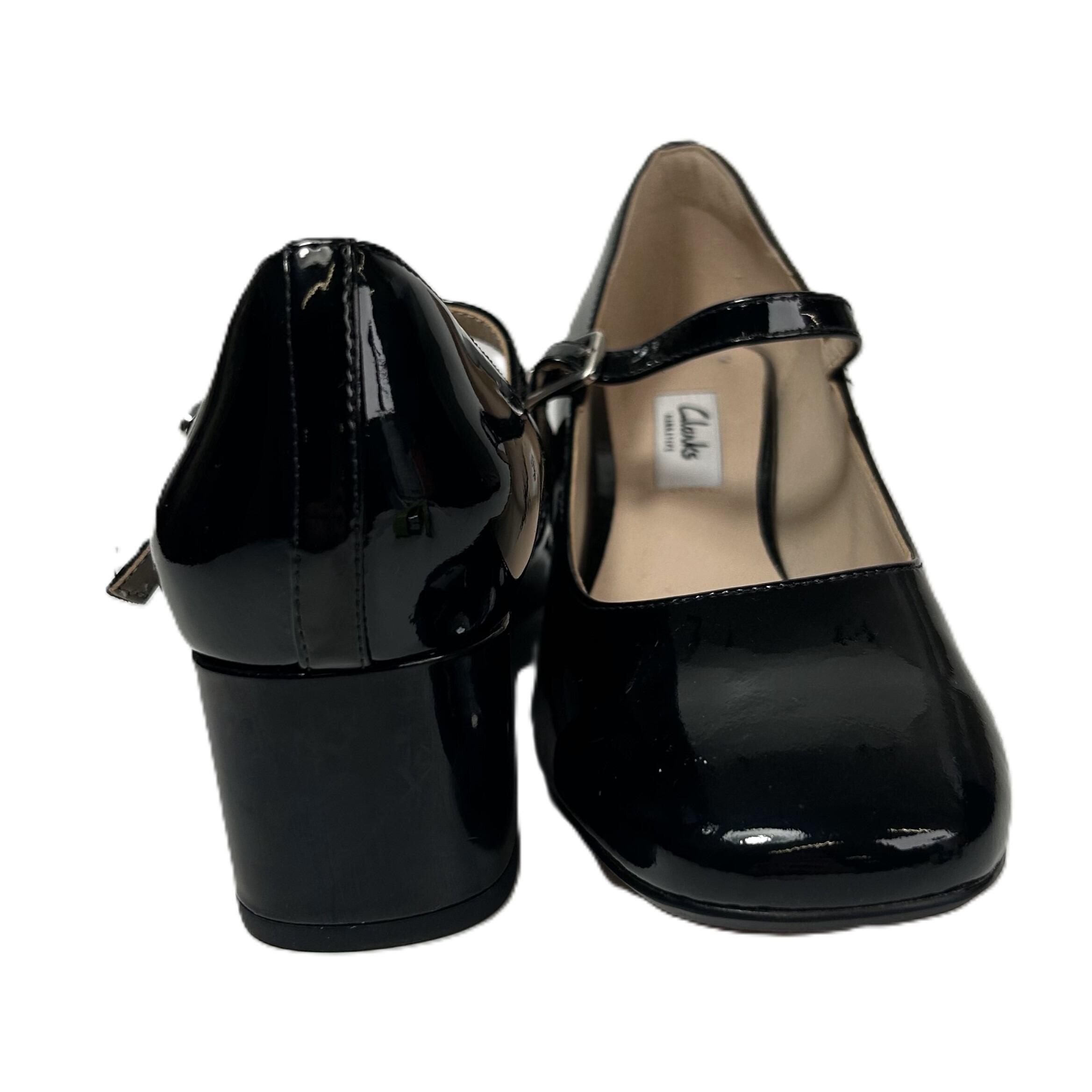 Clarks Narrative Black Patent Leather Mary Jane Shoes UK 4 D