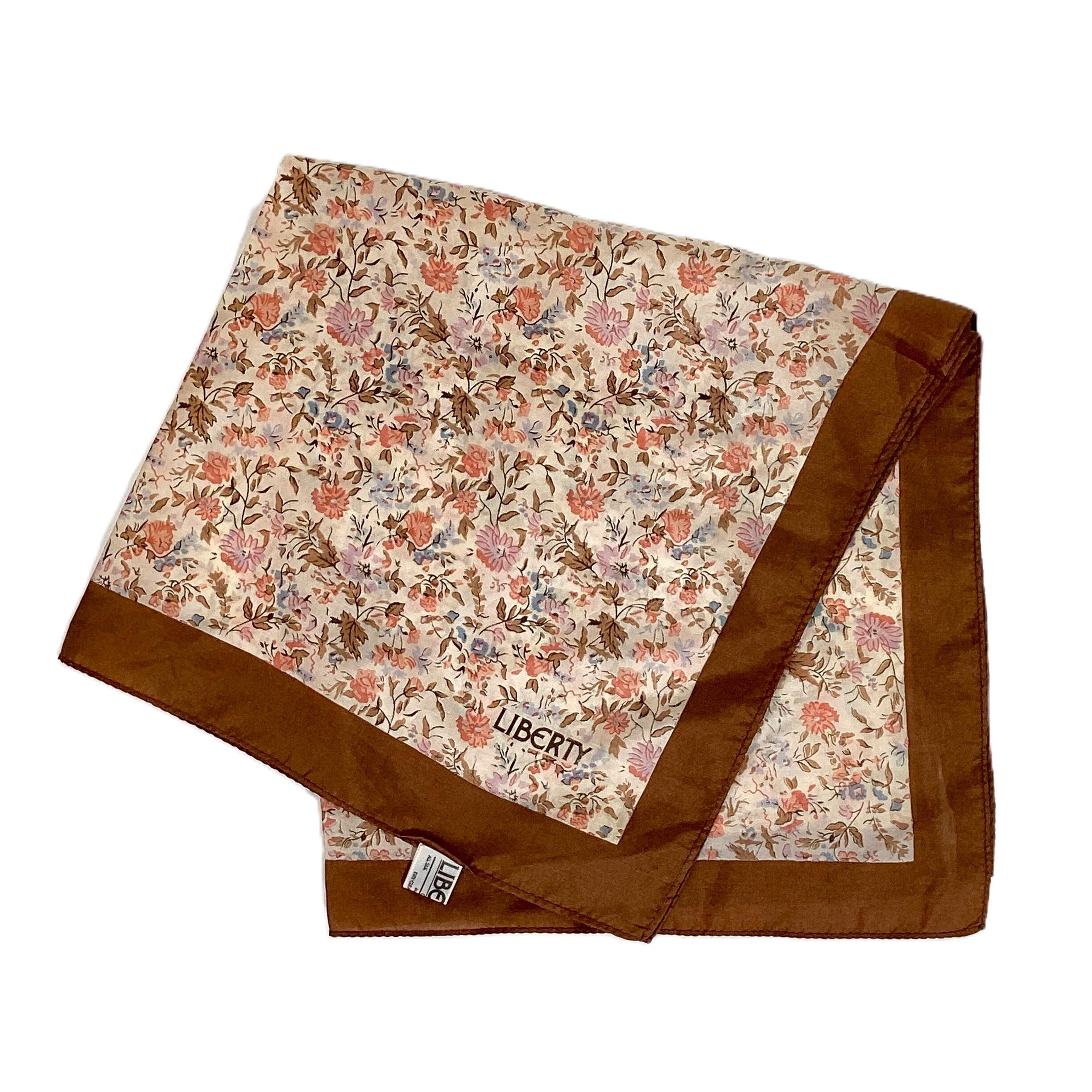 Liberty London Pure Silk Square Handkerchief Scarf 16.5