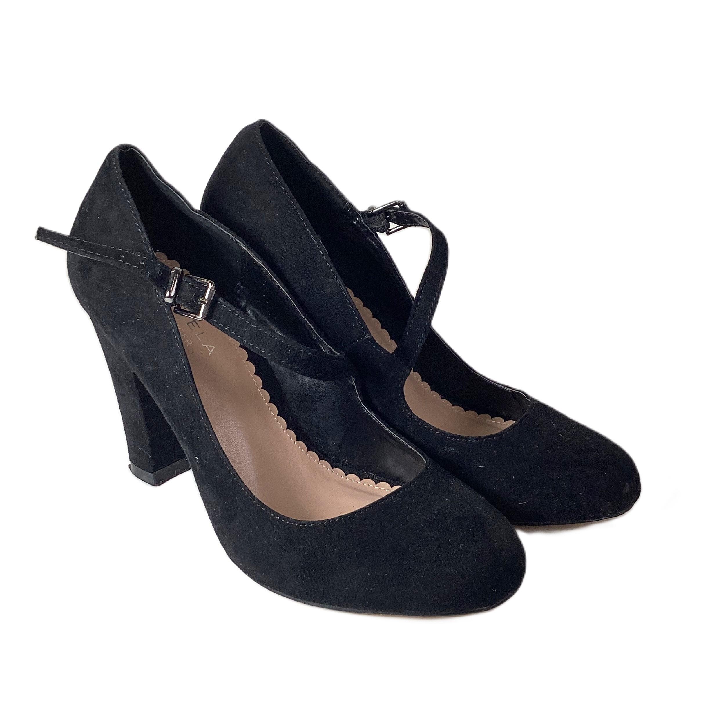 Kurt Geiger Carvela Black Karol Court Heels UK 4.5