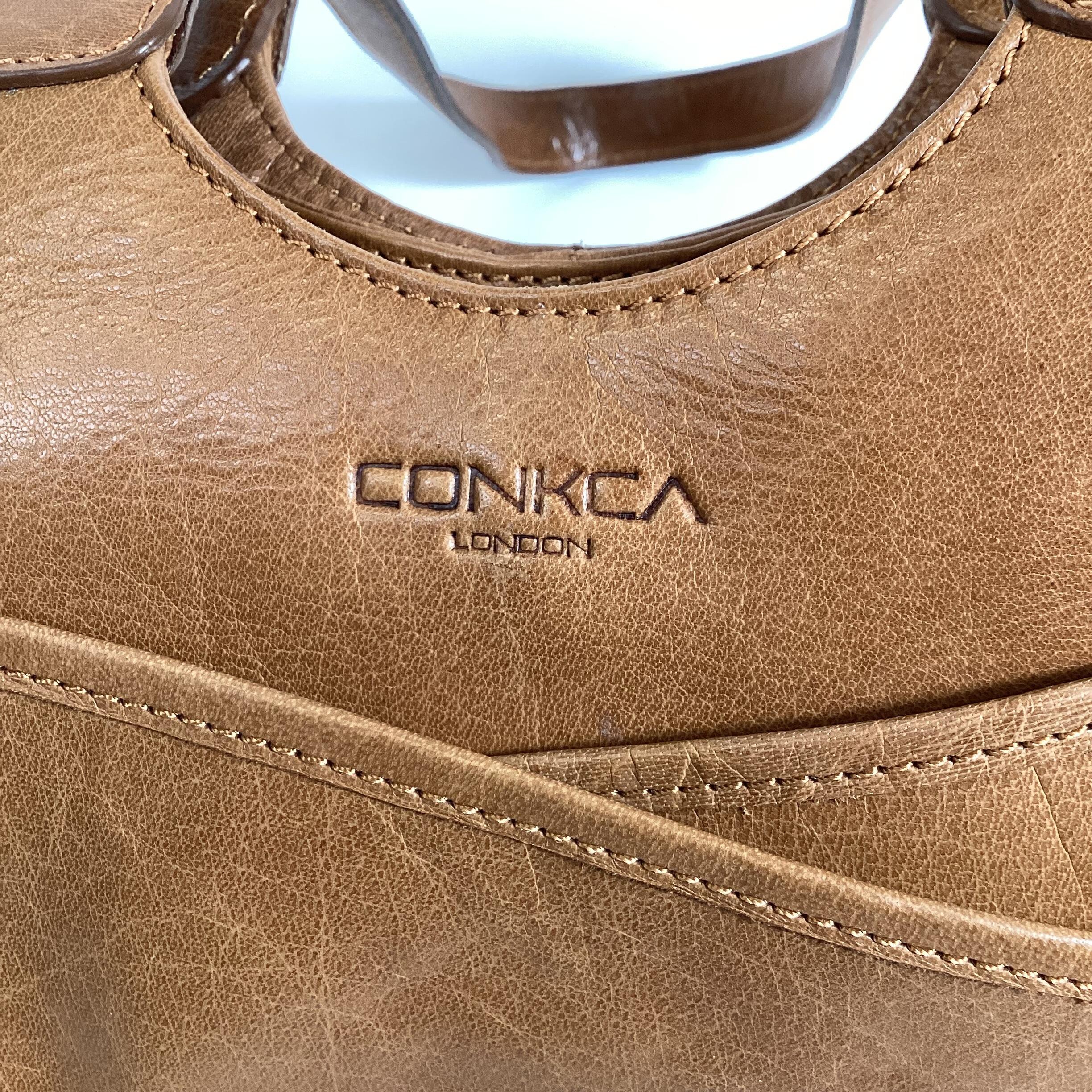 Conkca Brown Juliet Leather Handbag