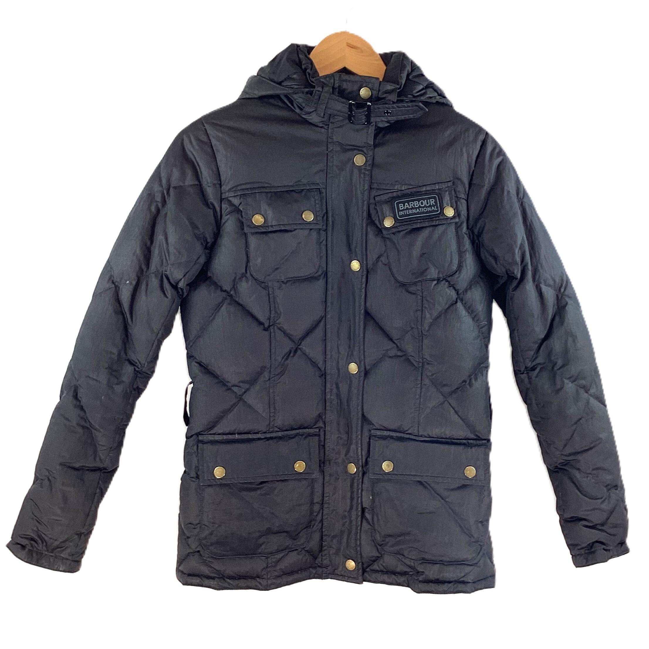 Barbour feather down coat discount