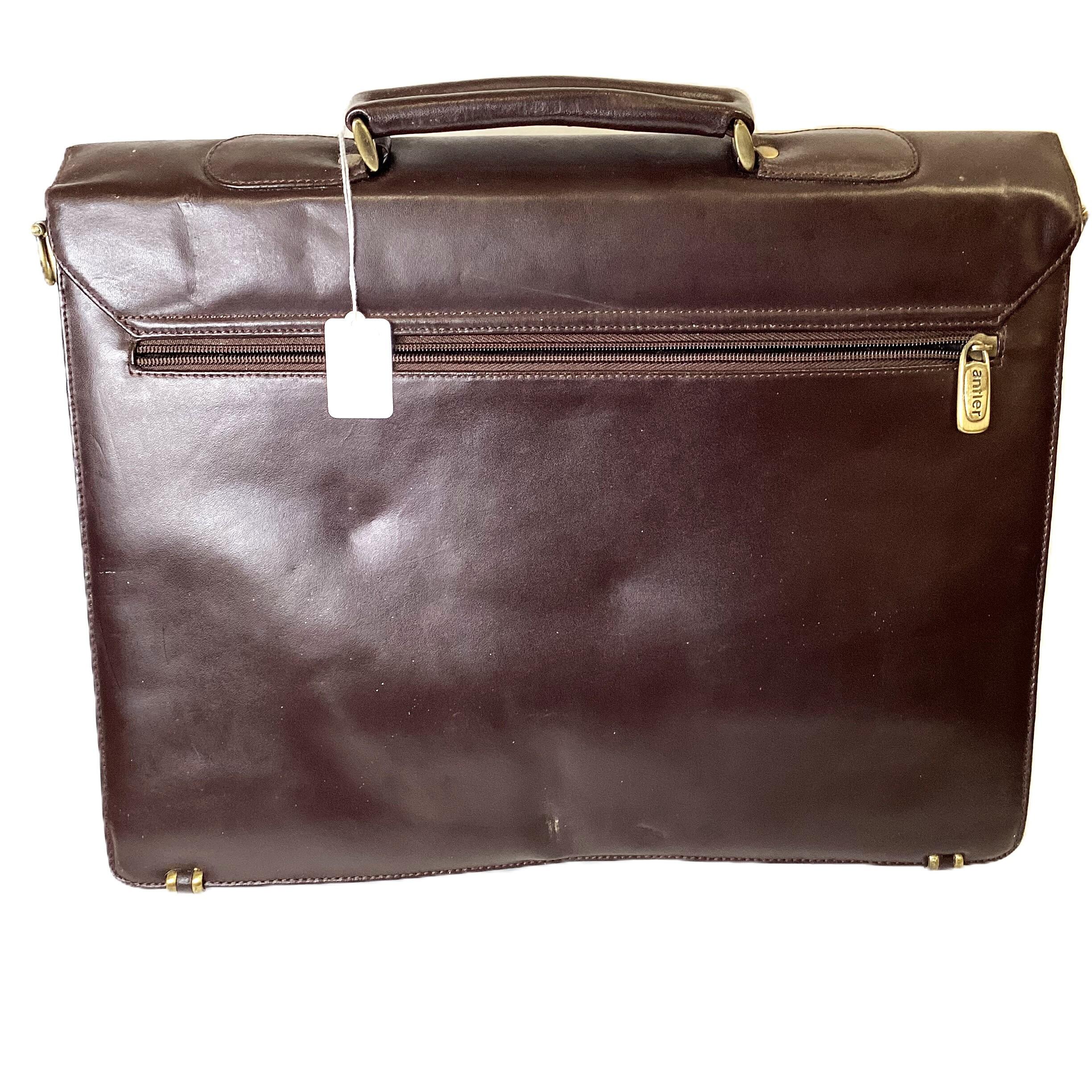 Antler Brown Leather Briefcase