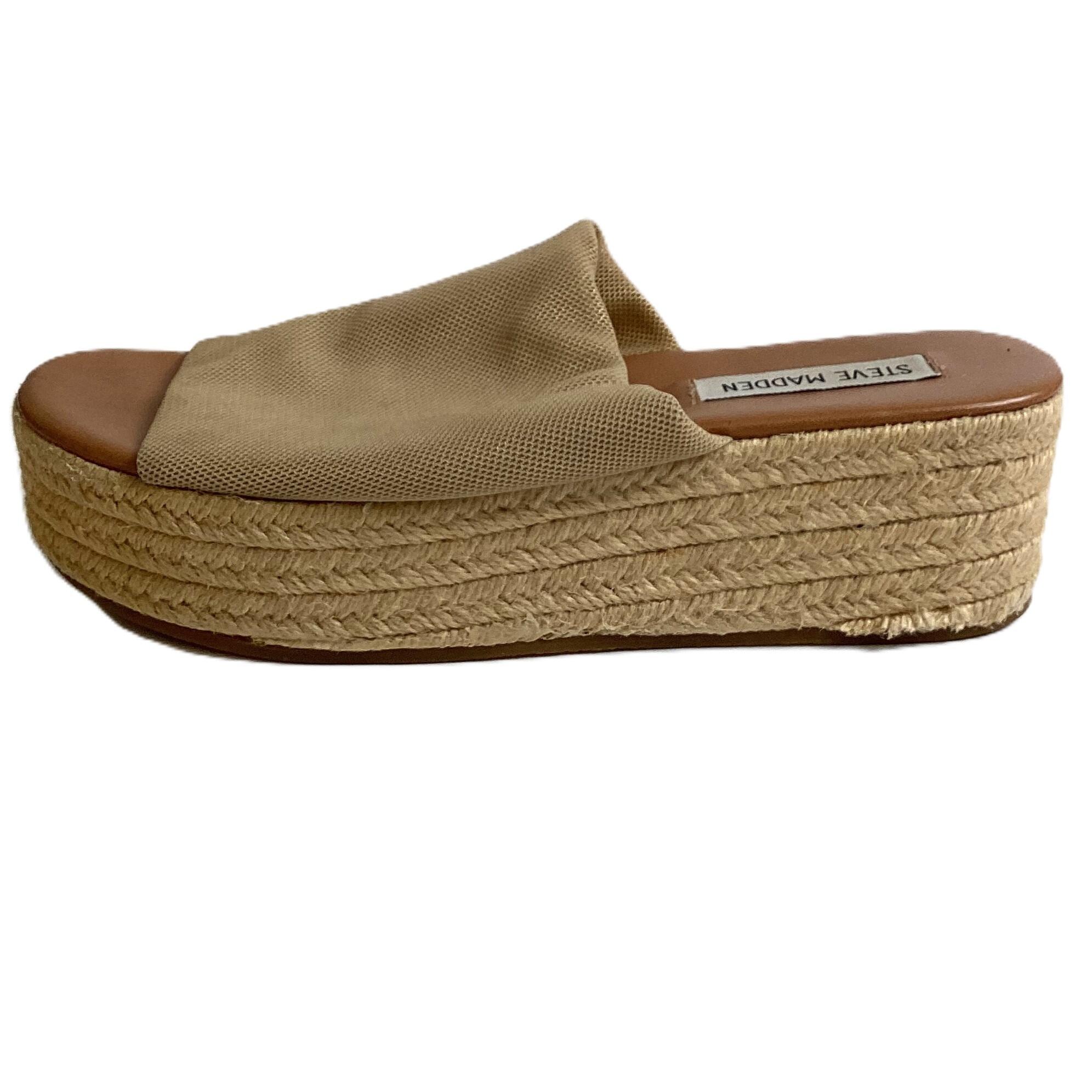 Steve madden beige slip ons online