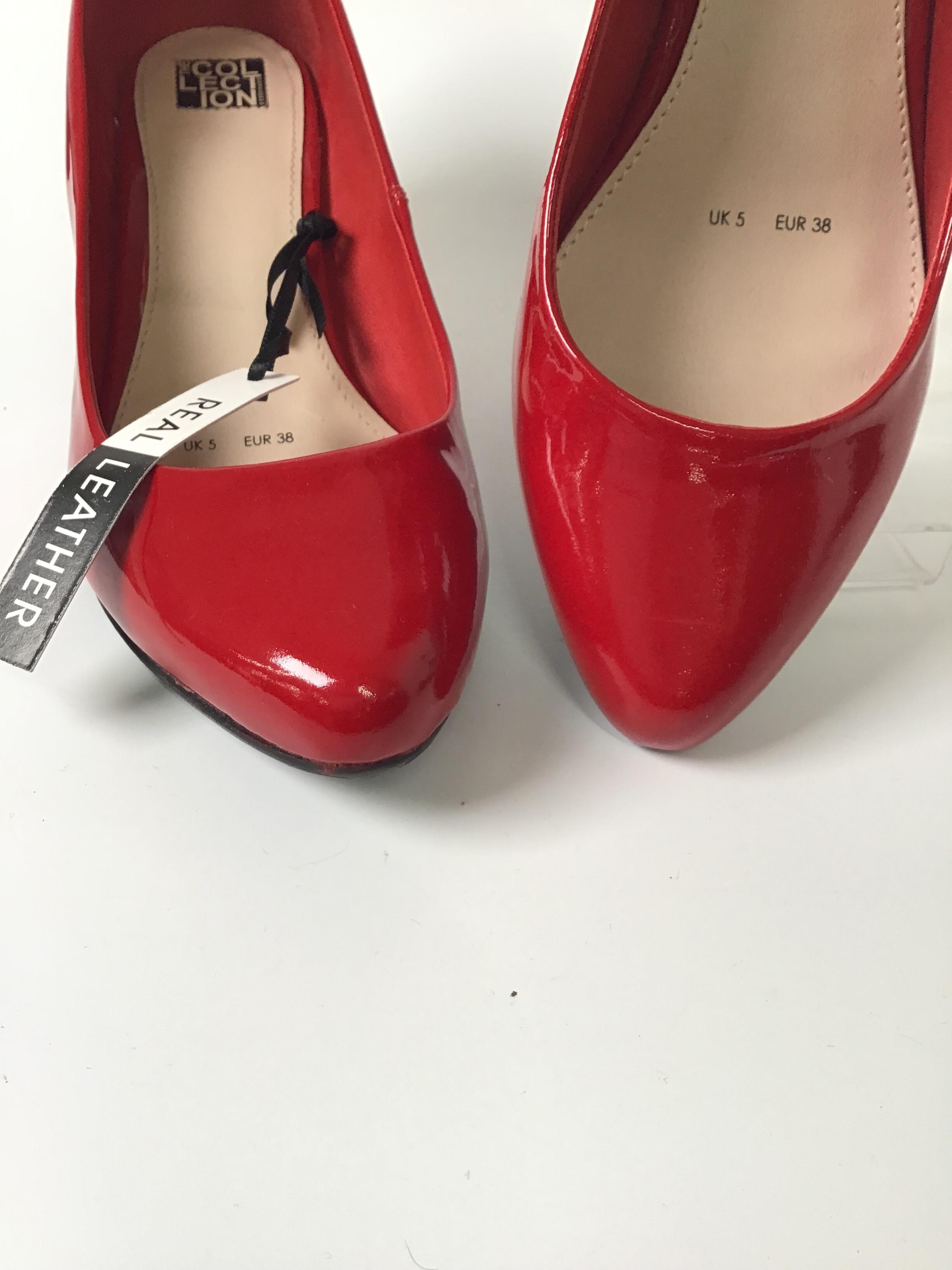 Red 2024 heels debenhams