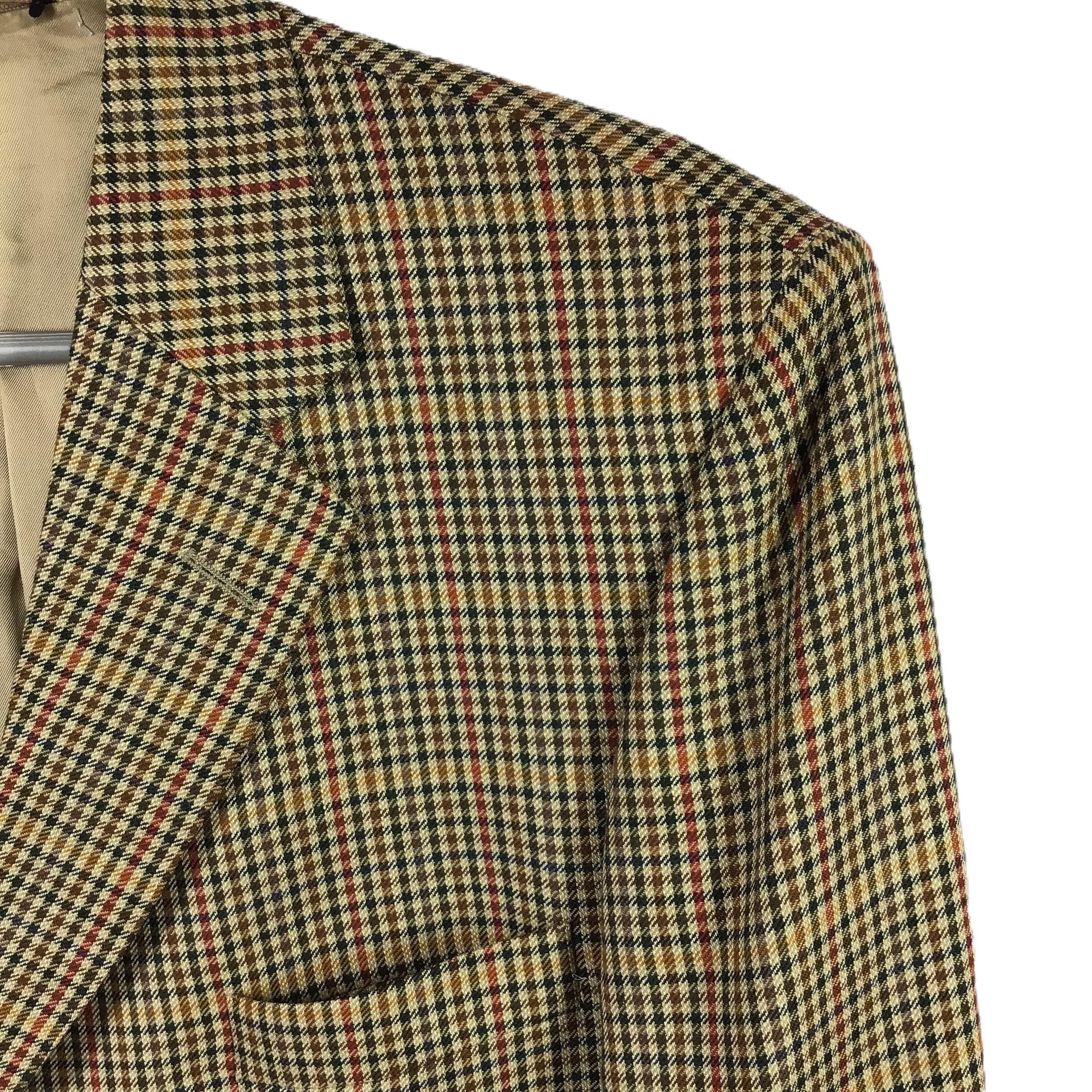 Aquascutum Check Wool Cashmere Blend Jacket