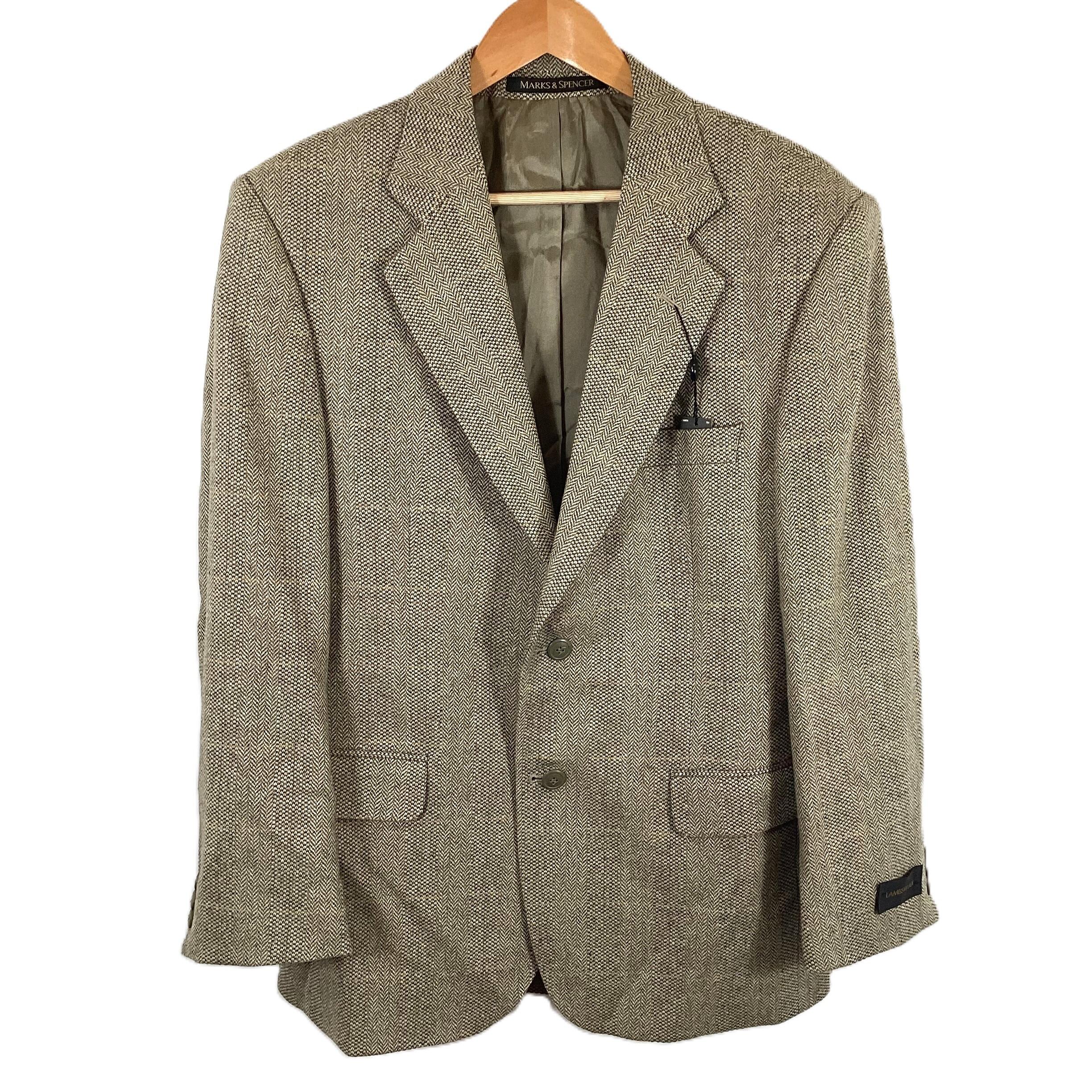 M&s mens tweed jacket best sale