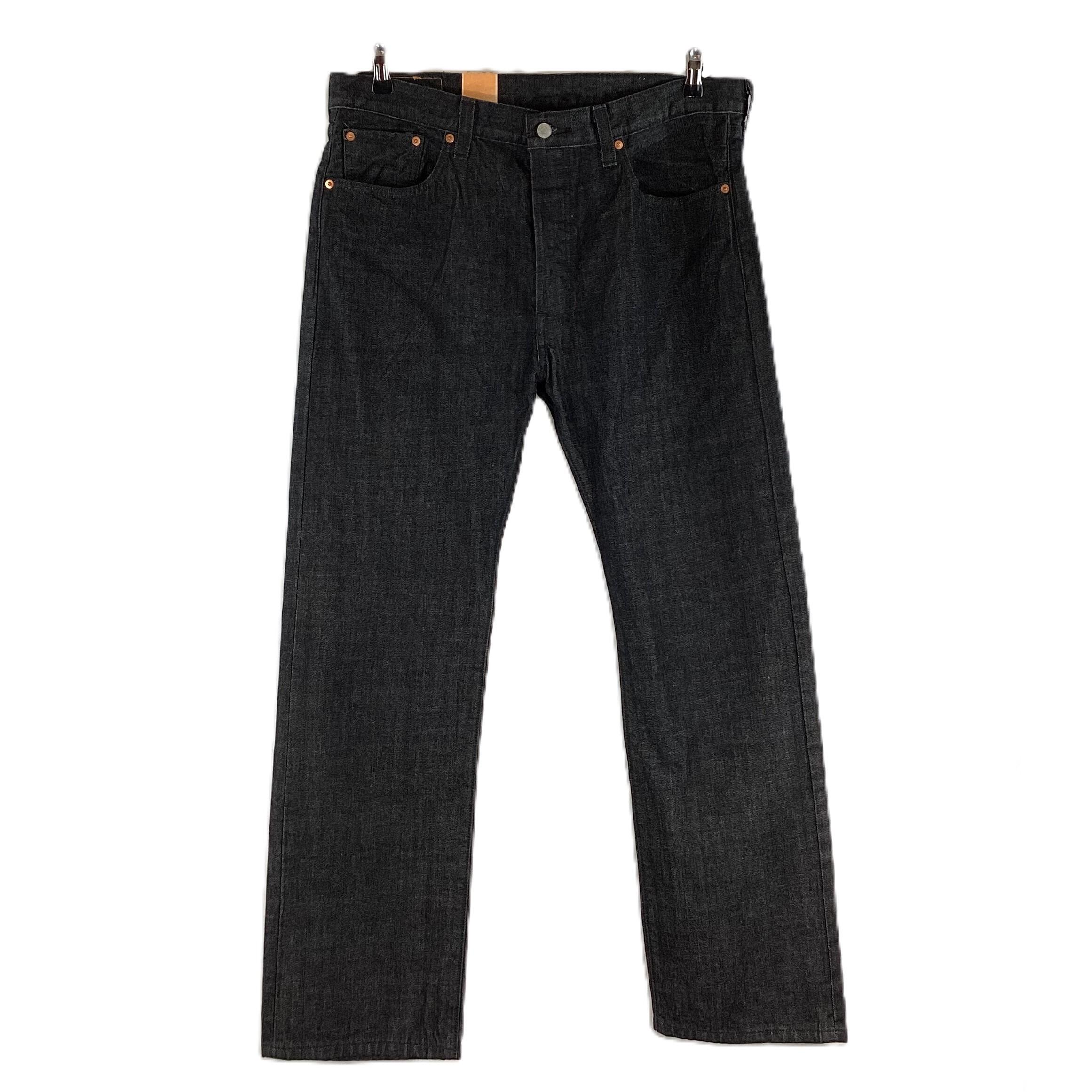 Levi Strauss Black 501 Straight Leg Jeans W38