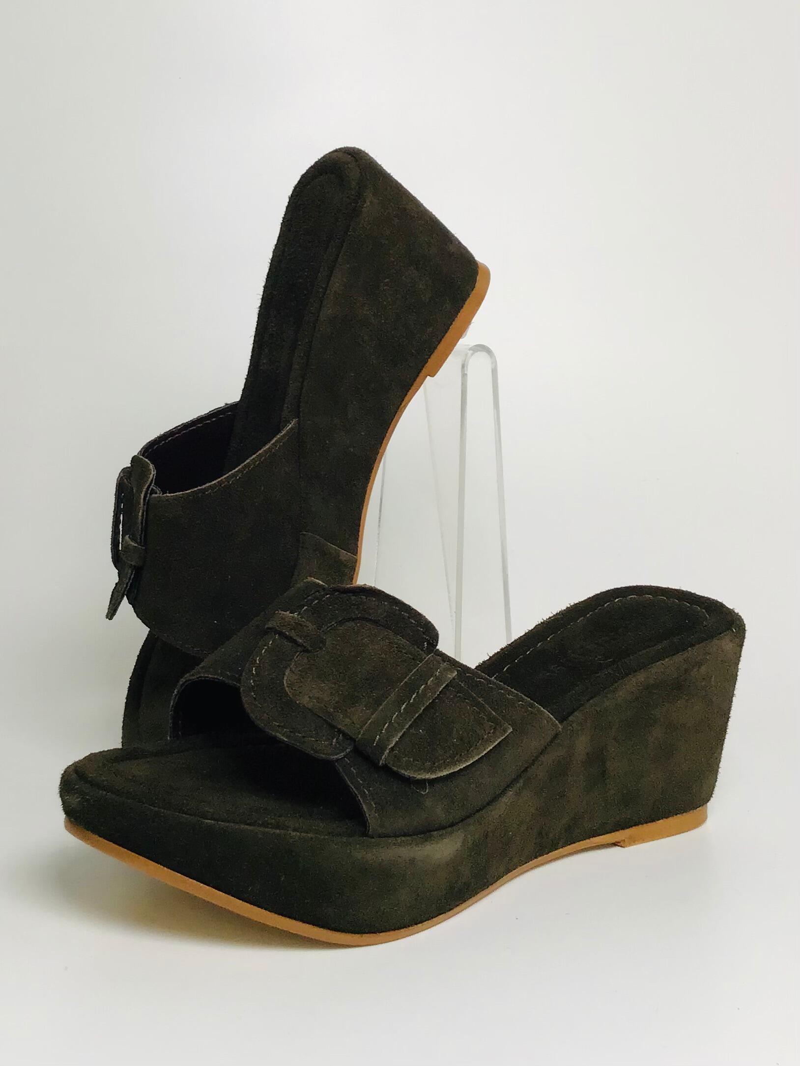 Suede wedge hot sale sandals uk