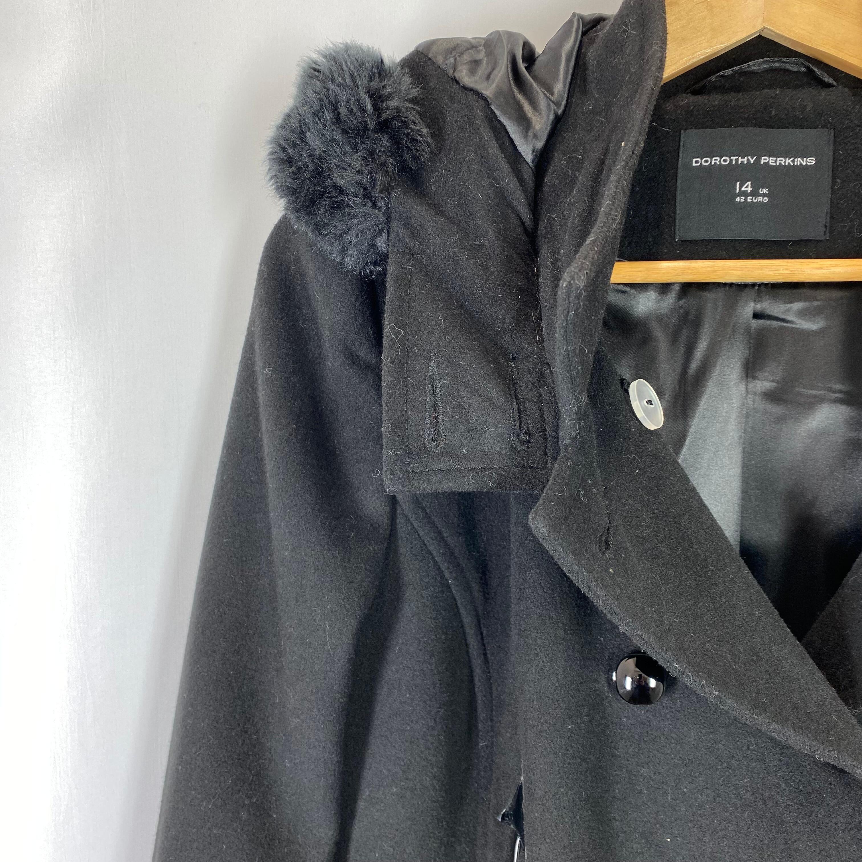 Black coat clearance dorothy perkins