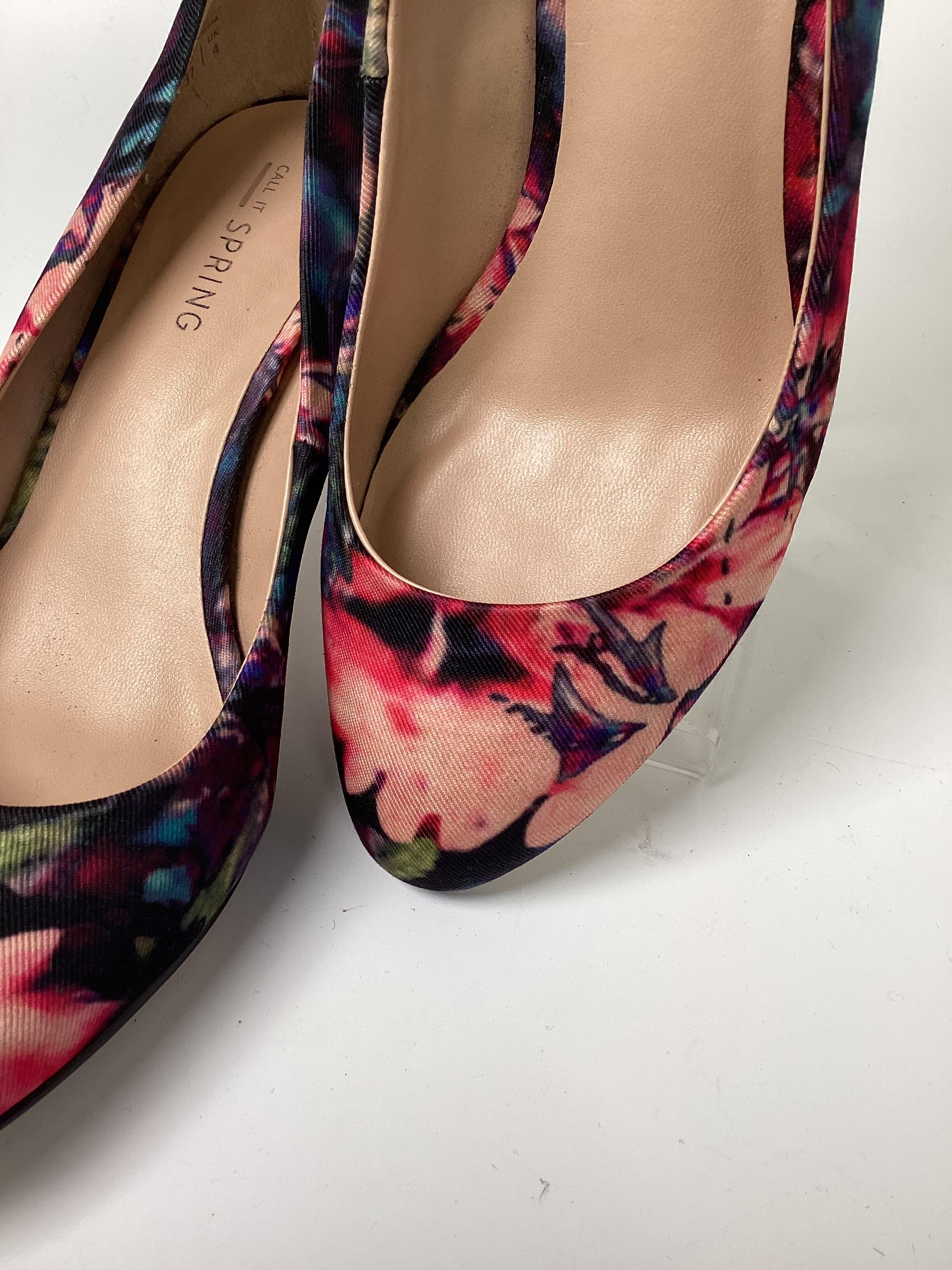 Call it spring floral on sale heels