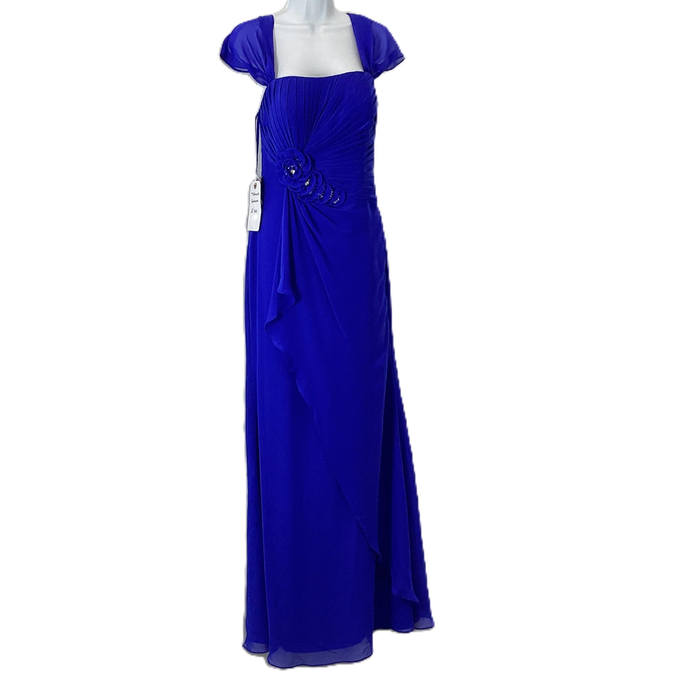 Electric blue evening dress best sale