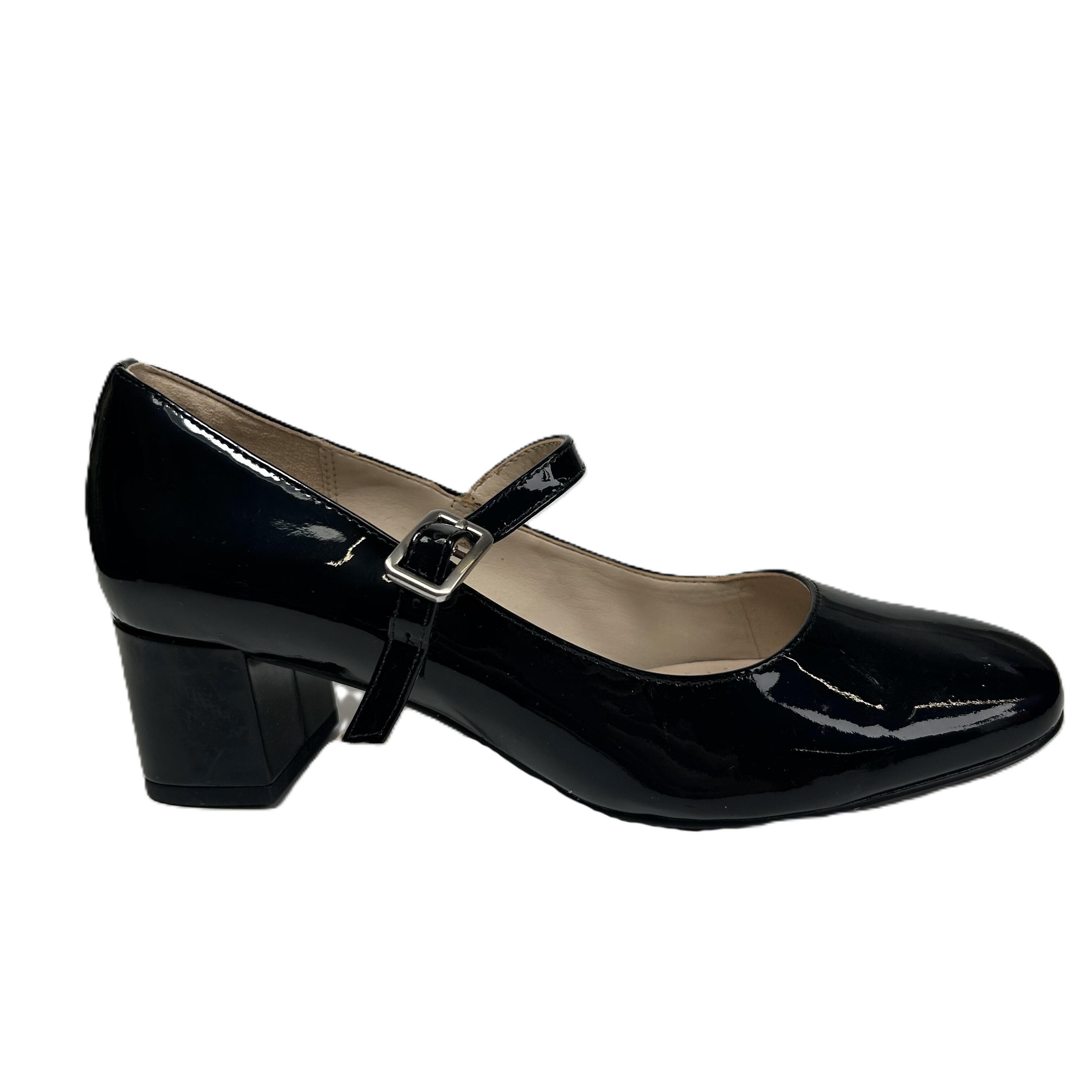 Clarks Narrative Black Patent Leather Mary Jane Shoes UK 4 D