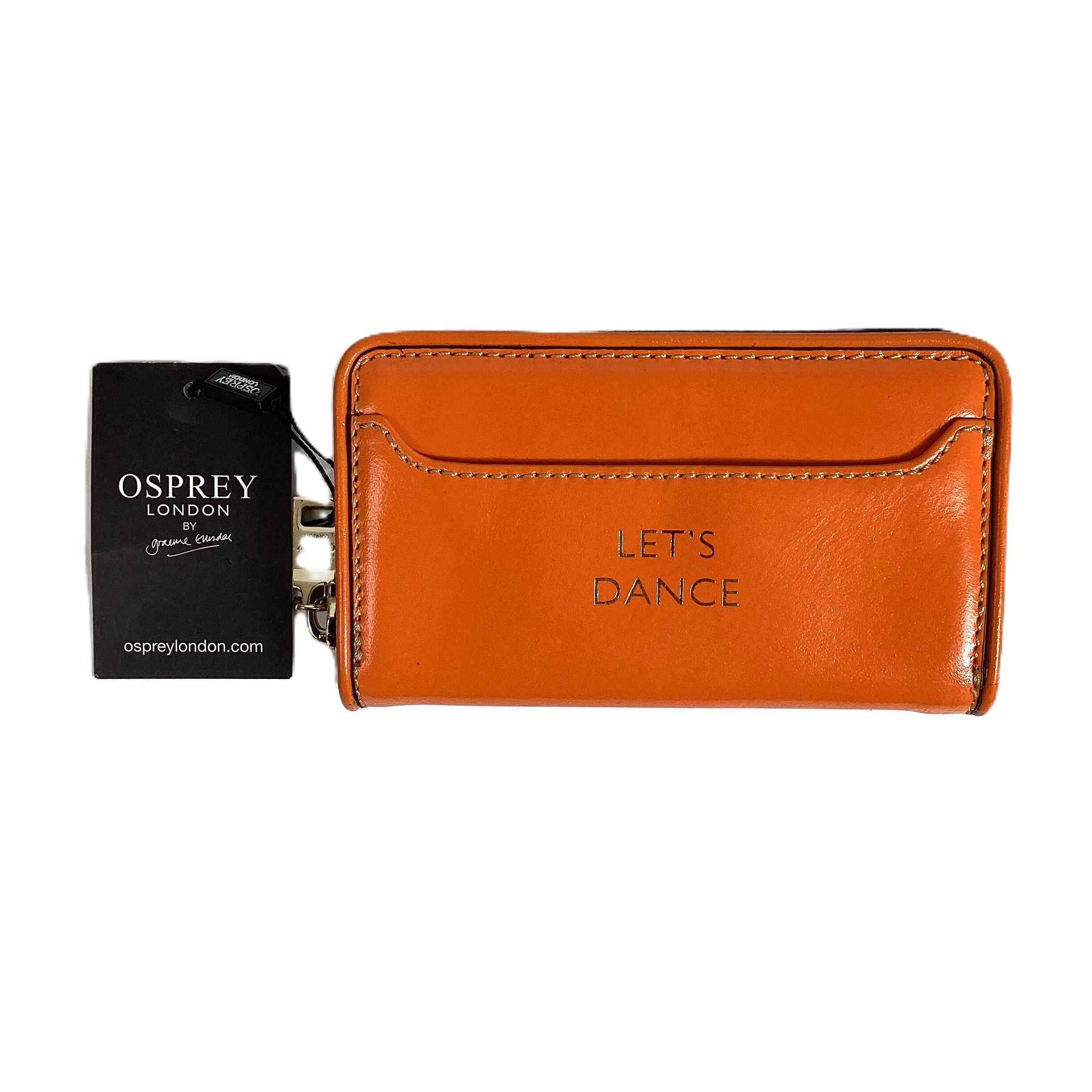 Osprey Orange Leather Mantra Zip Purse