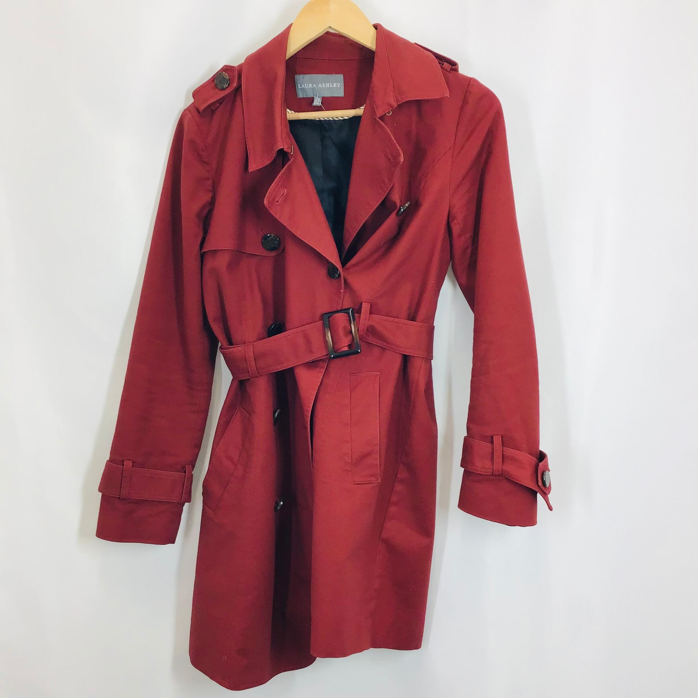 Rust red store coat