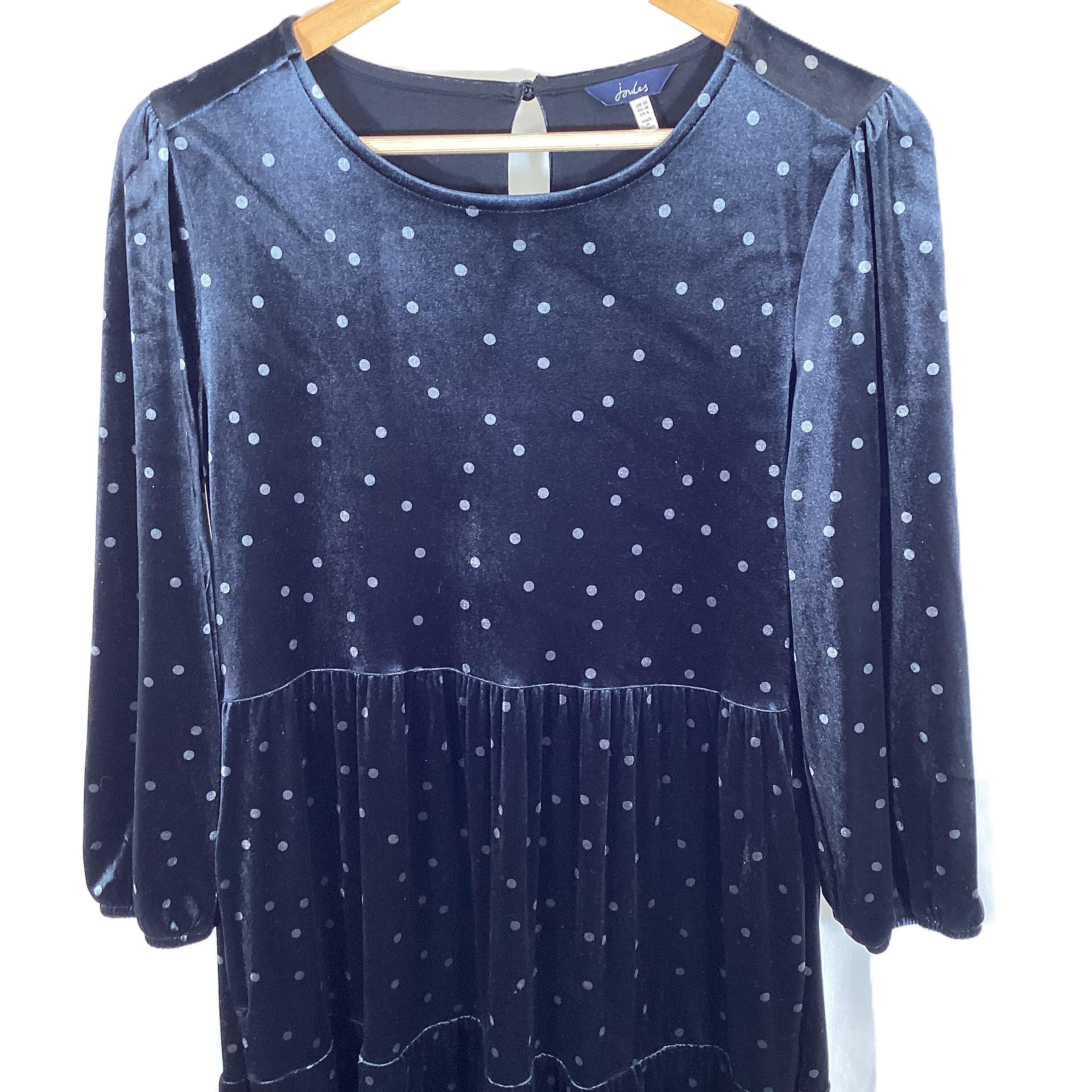 Joules velvet dress best sale