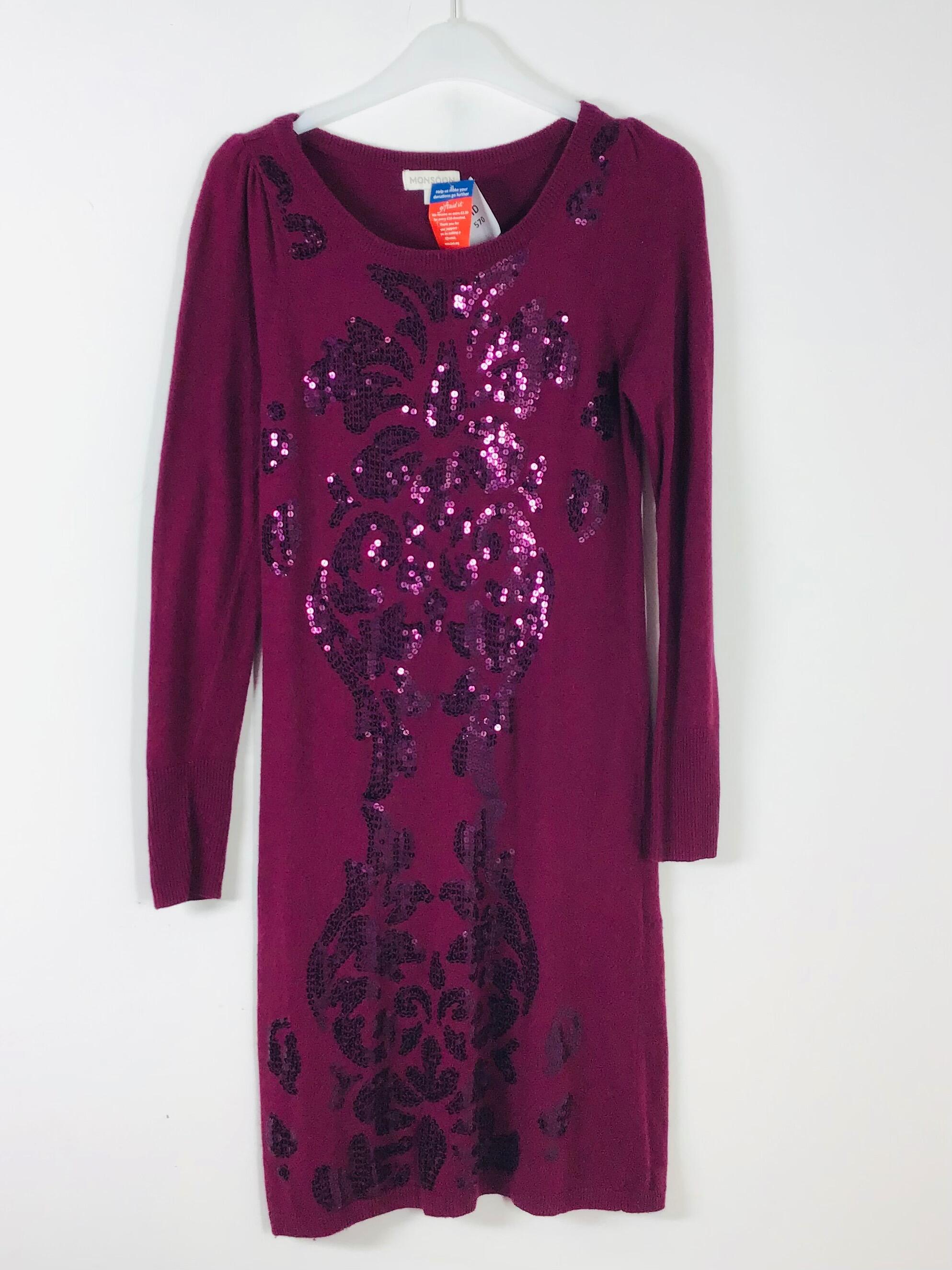 Purple jumper hot sale dress uk