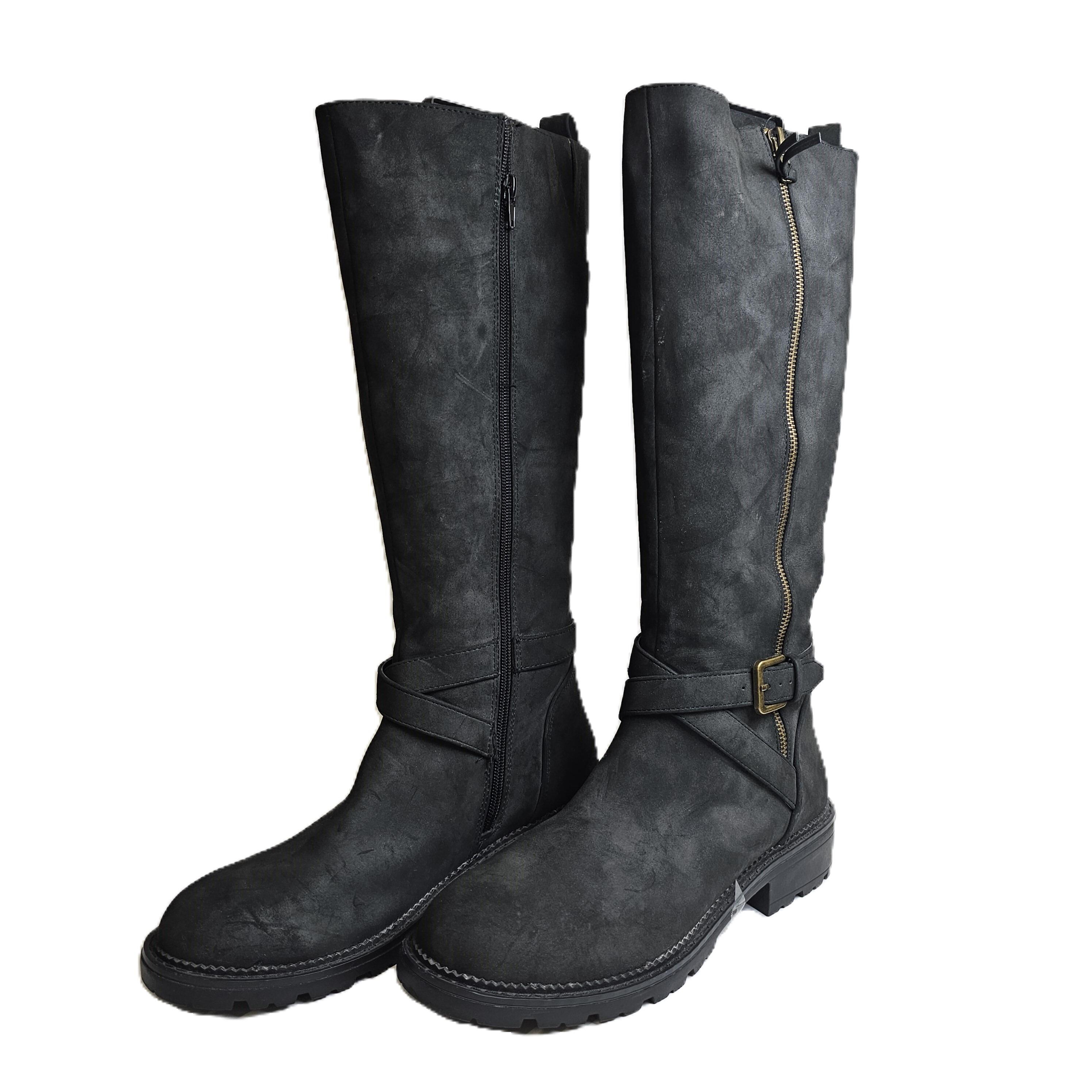 Charcoal gray boots best sale