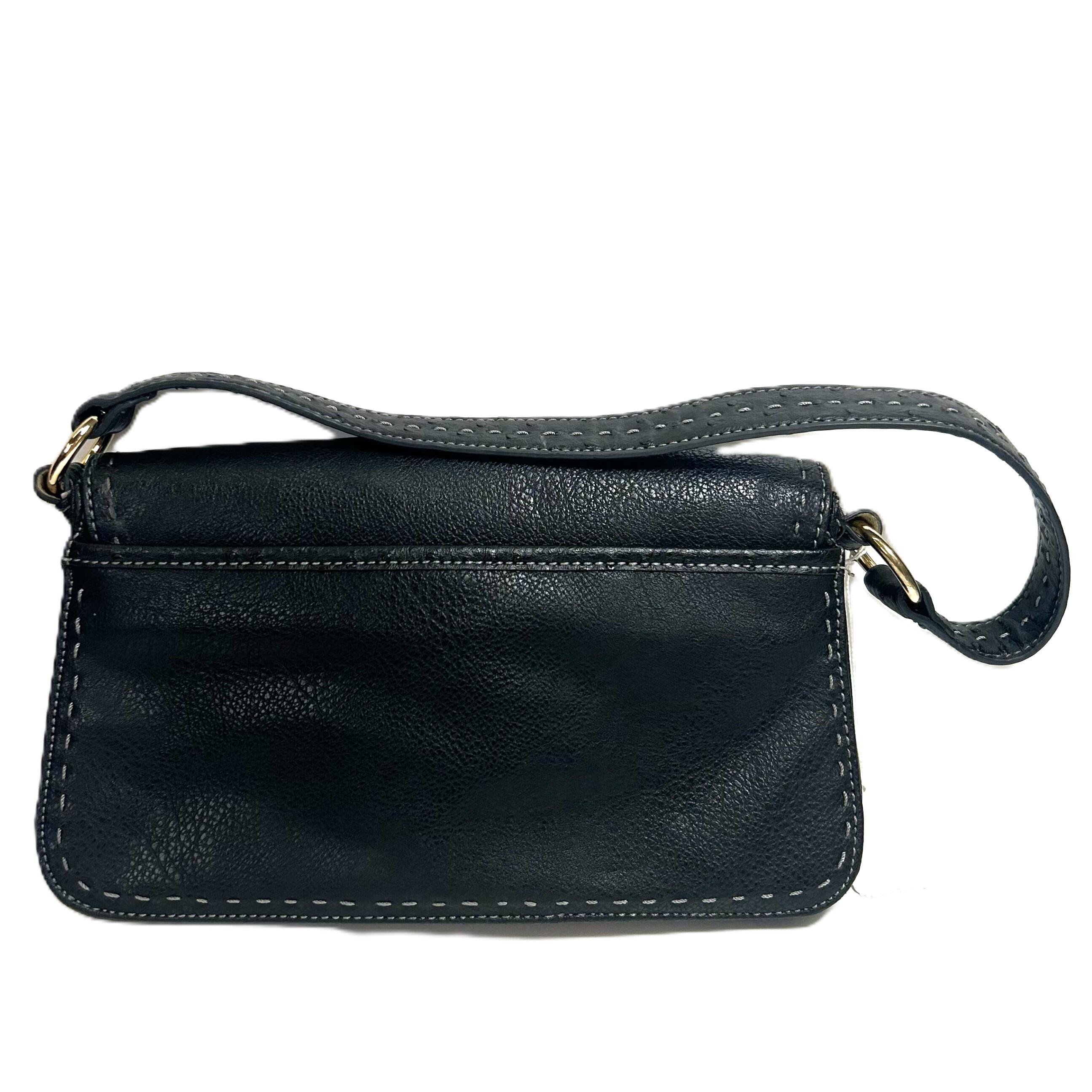 Liz claiborne black leather purse online