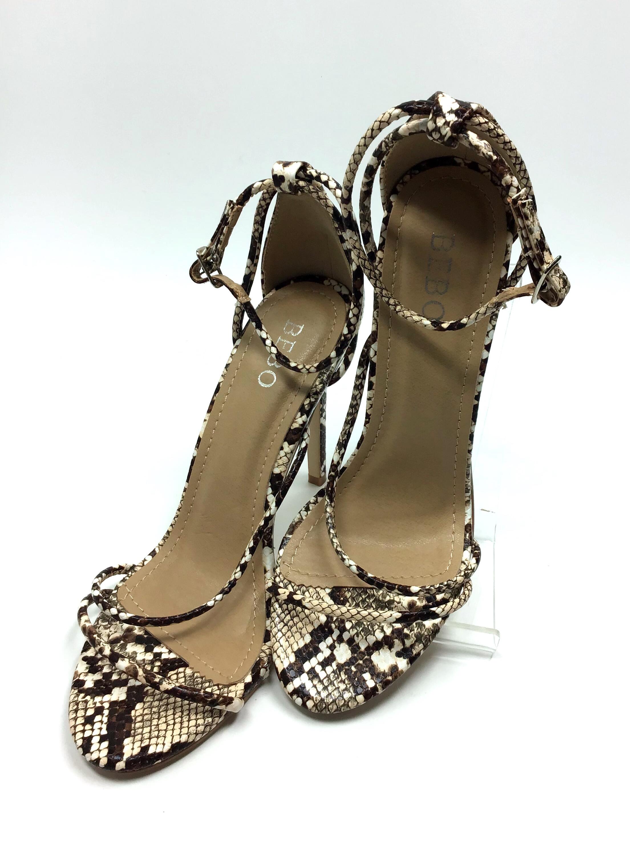 Faux sales snakeskin heels