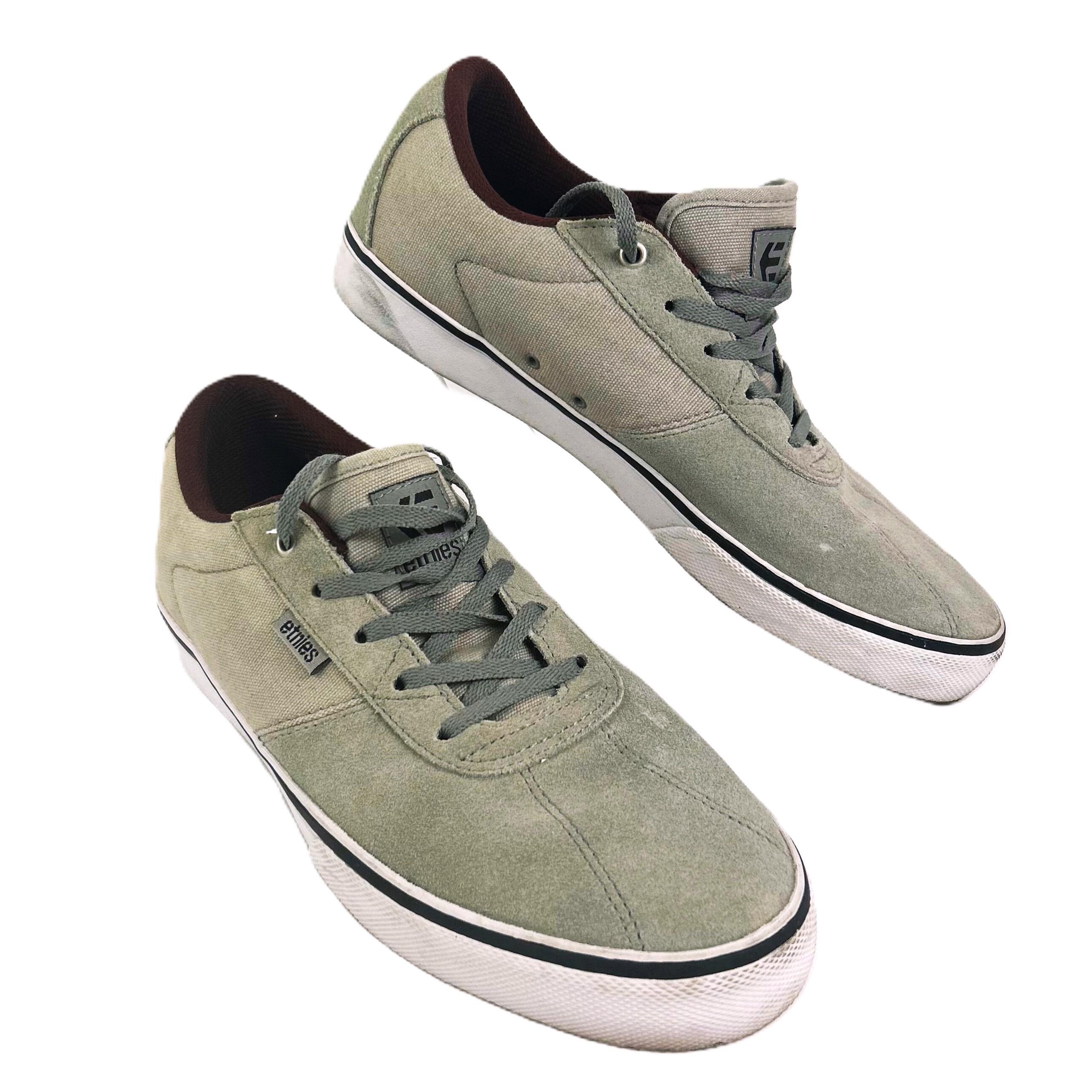 Etnies Men's The Low Vulc Skate Shoe, Black/White, 12