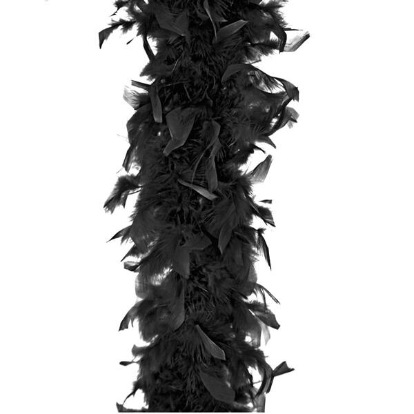 Luxury Feather Boa - 1.8M Long - Black