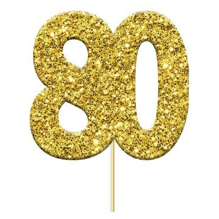 Handmade ONE Letter Birthday Cake Topper Decoration with Double Sided Gold  Glitter Stock | Walmart Canada