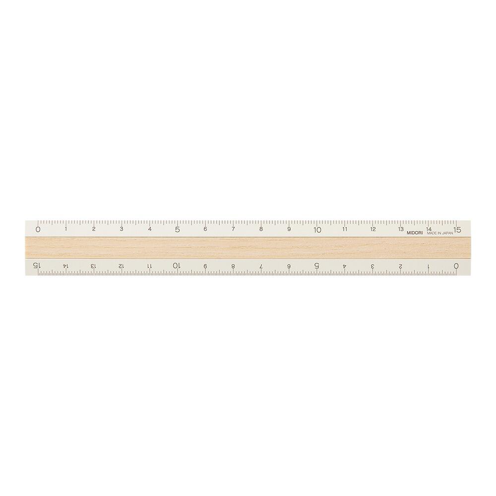 Midori Aluminium Holzlineal - 15 cm - Farbe wählbar - Bild 9 von 9