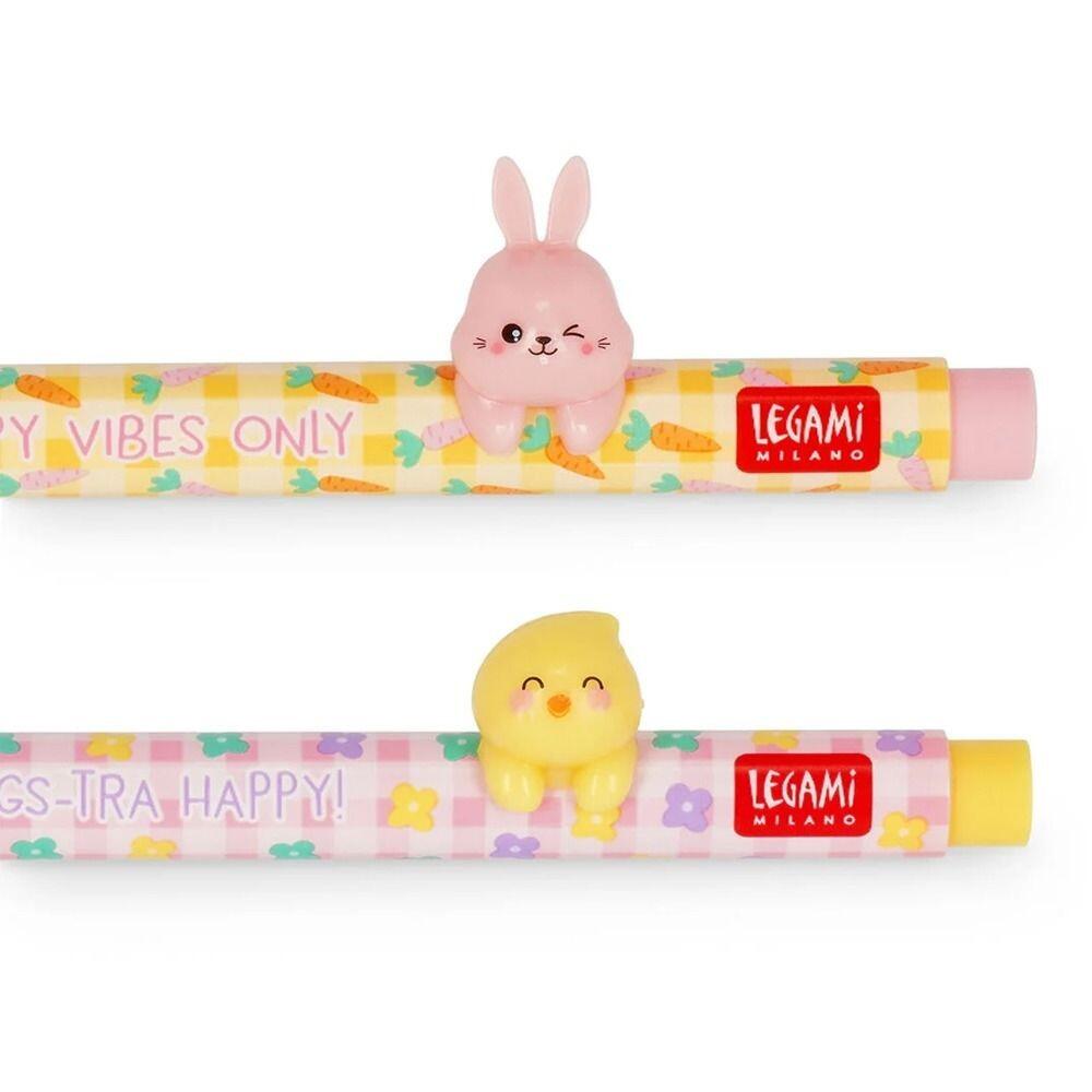Produktbild von Legami Lovely Friends Hoppy Easter Limited Edition 2026 – Gelschreiber Set In Mixed Colors, NEU & OVP