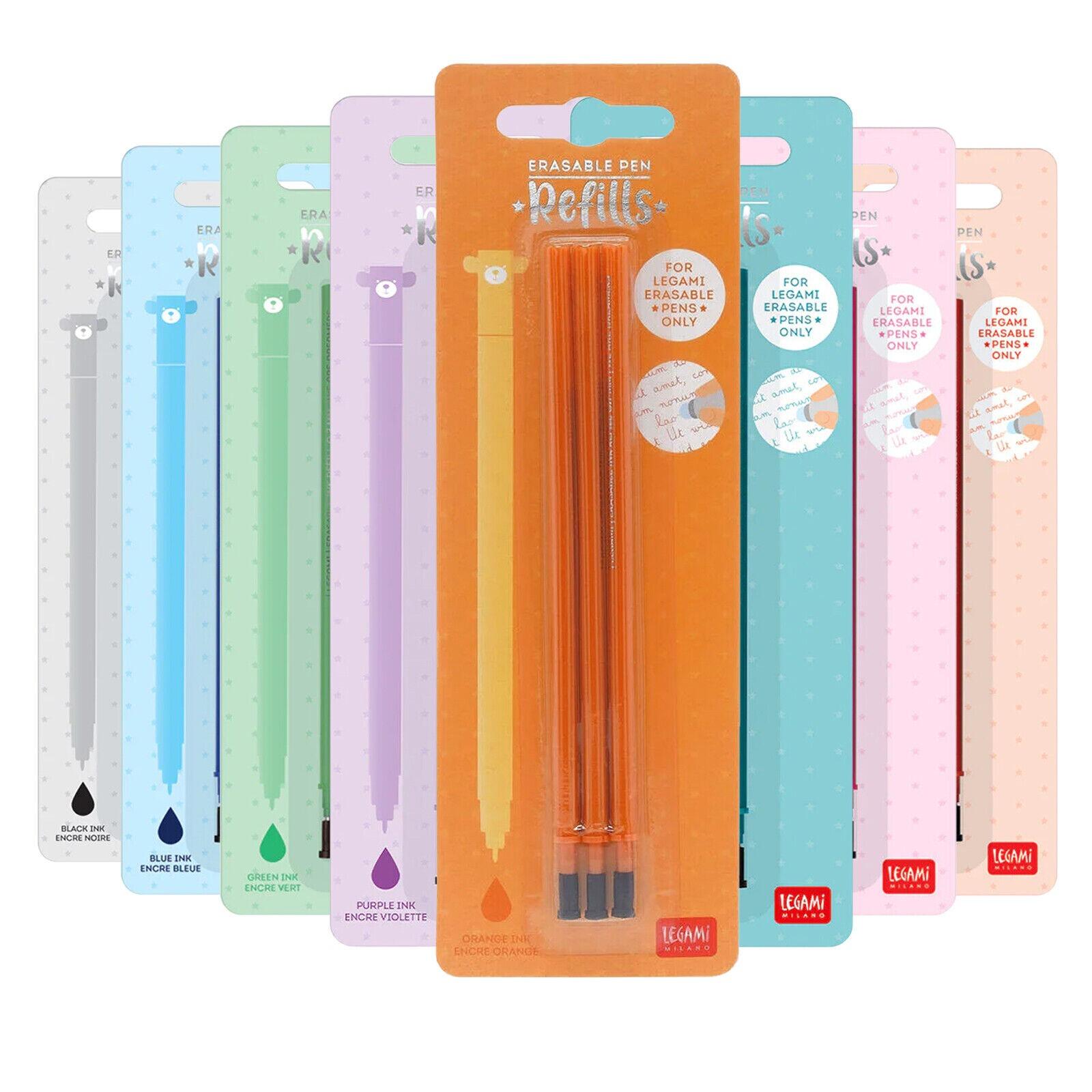 Legami Refills for Erasable Gel Pen - All Colours Available - Free